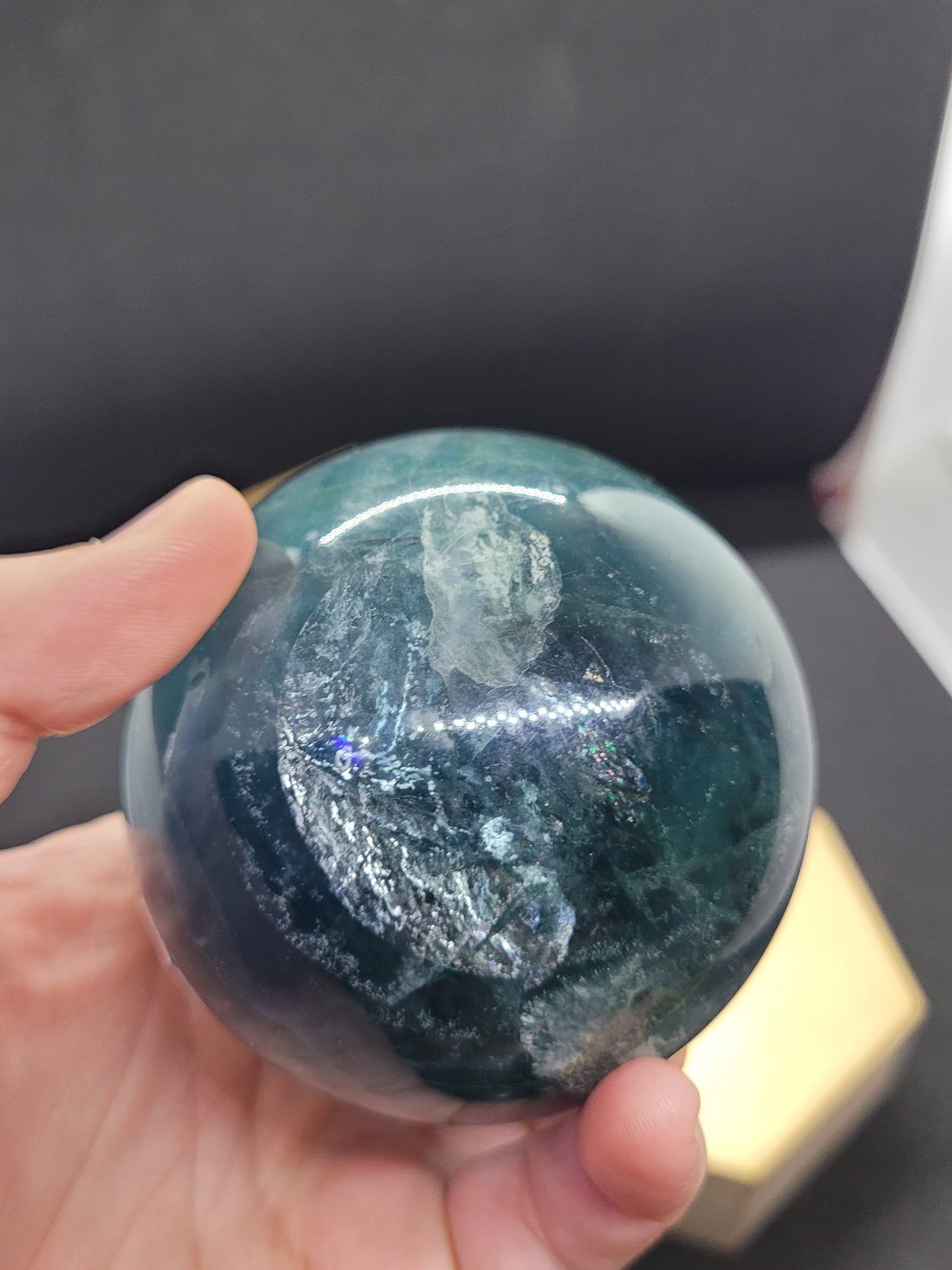 Blue Fluorite Sphere