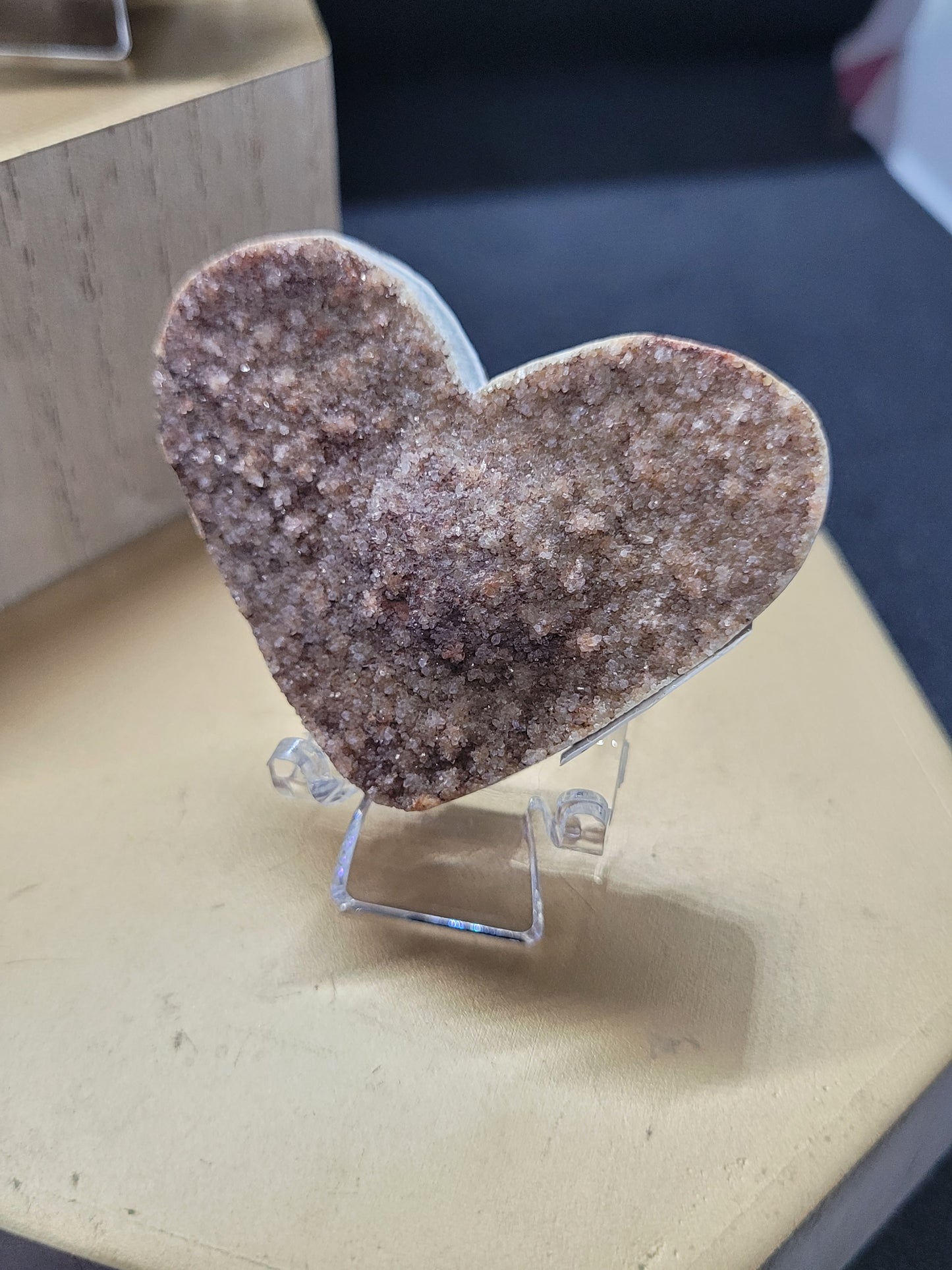 Assorted Raw Amethyst Hearts