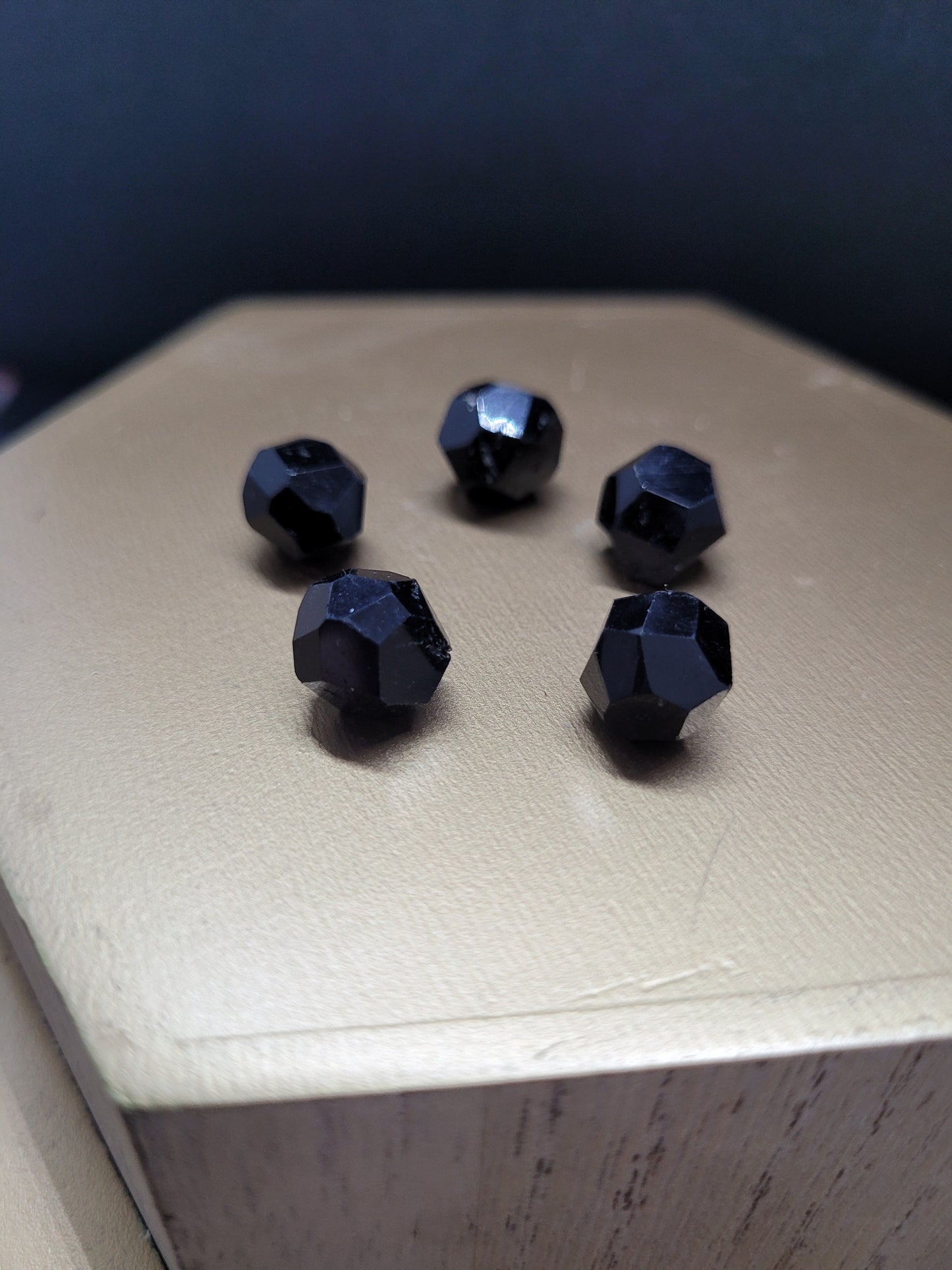 Faceted Black Tourmaline Gems - XS