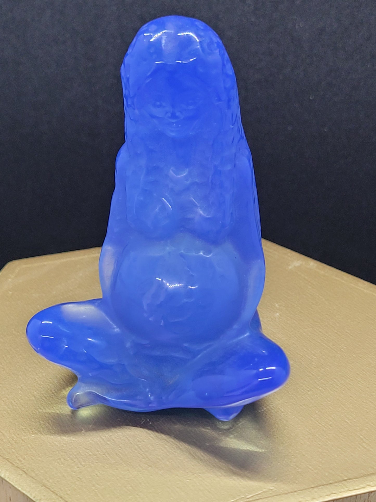 Blue Opalite Mother Earth carving