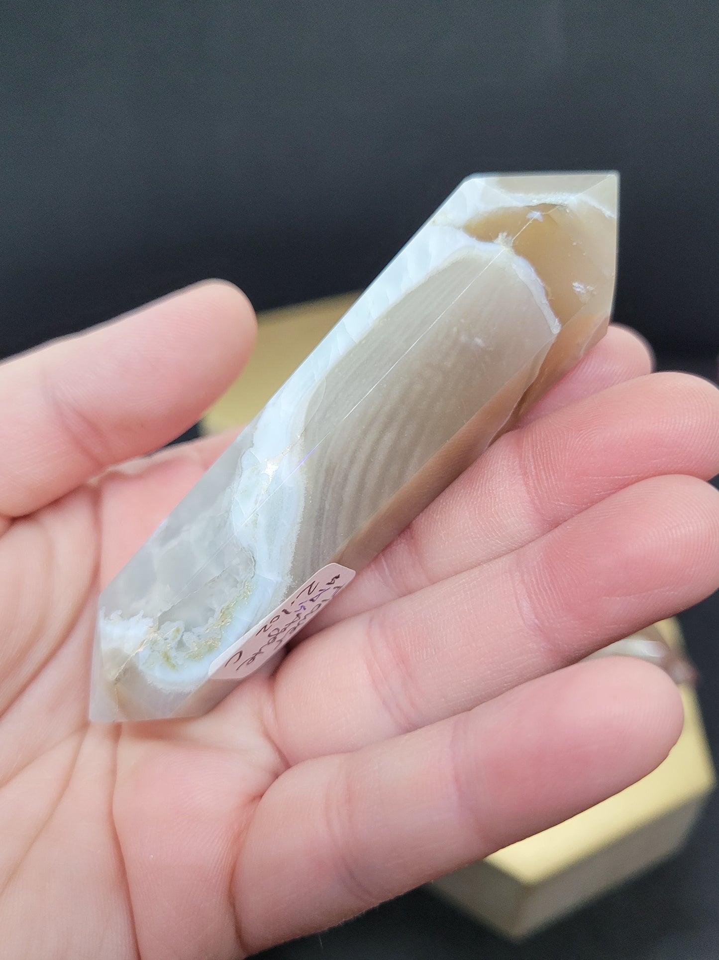 Cherry/Blue Flower Agate DTs