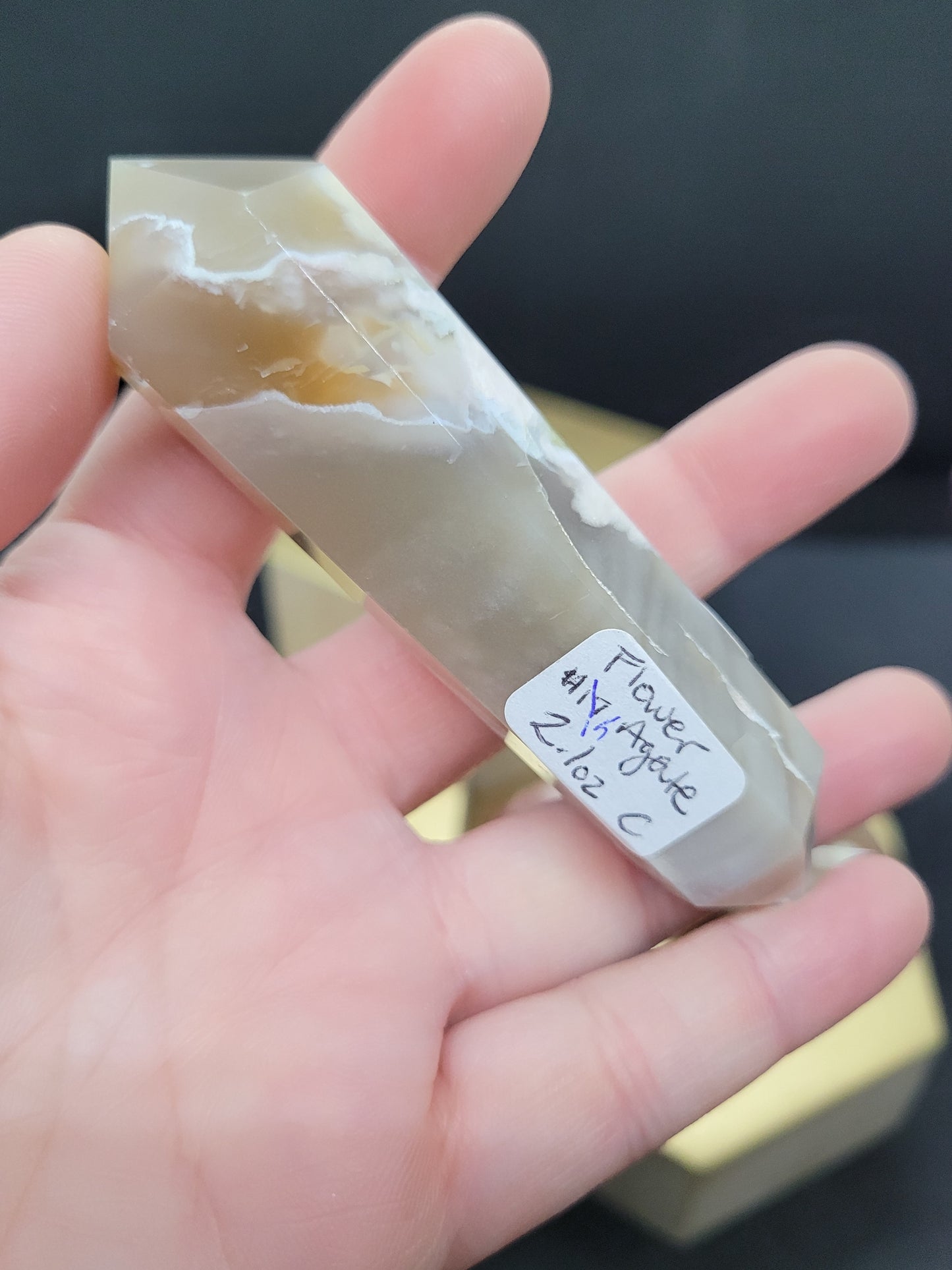 Cherry/Blue Flower Agate DTs