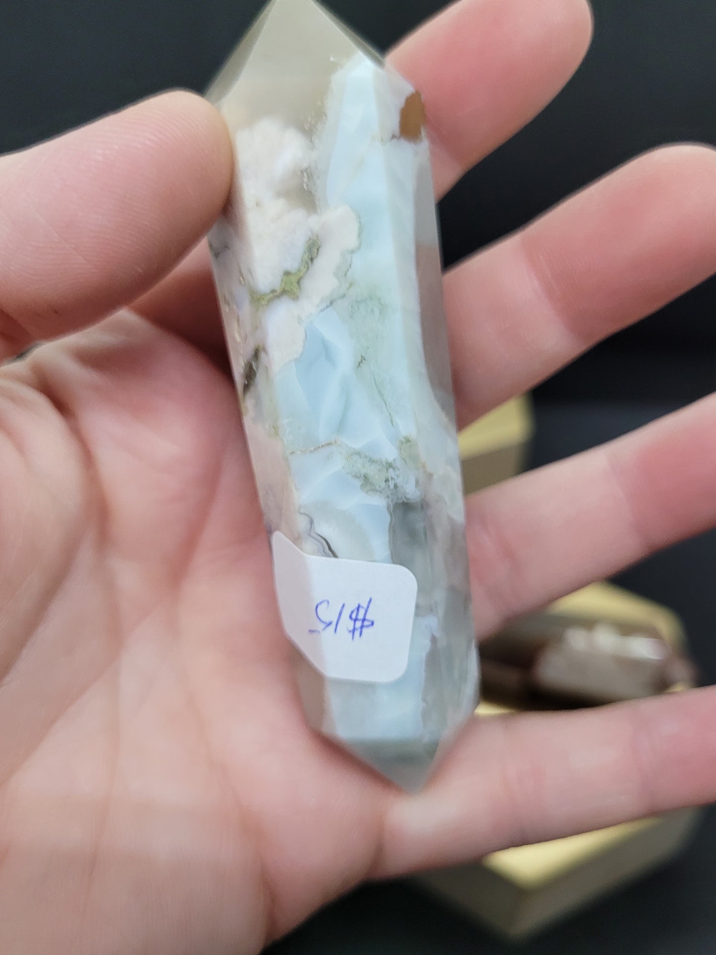 Cherry/Blue Flower Agate DTs