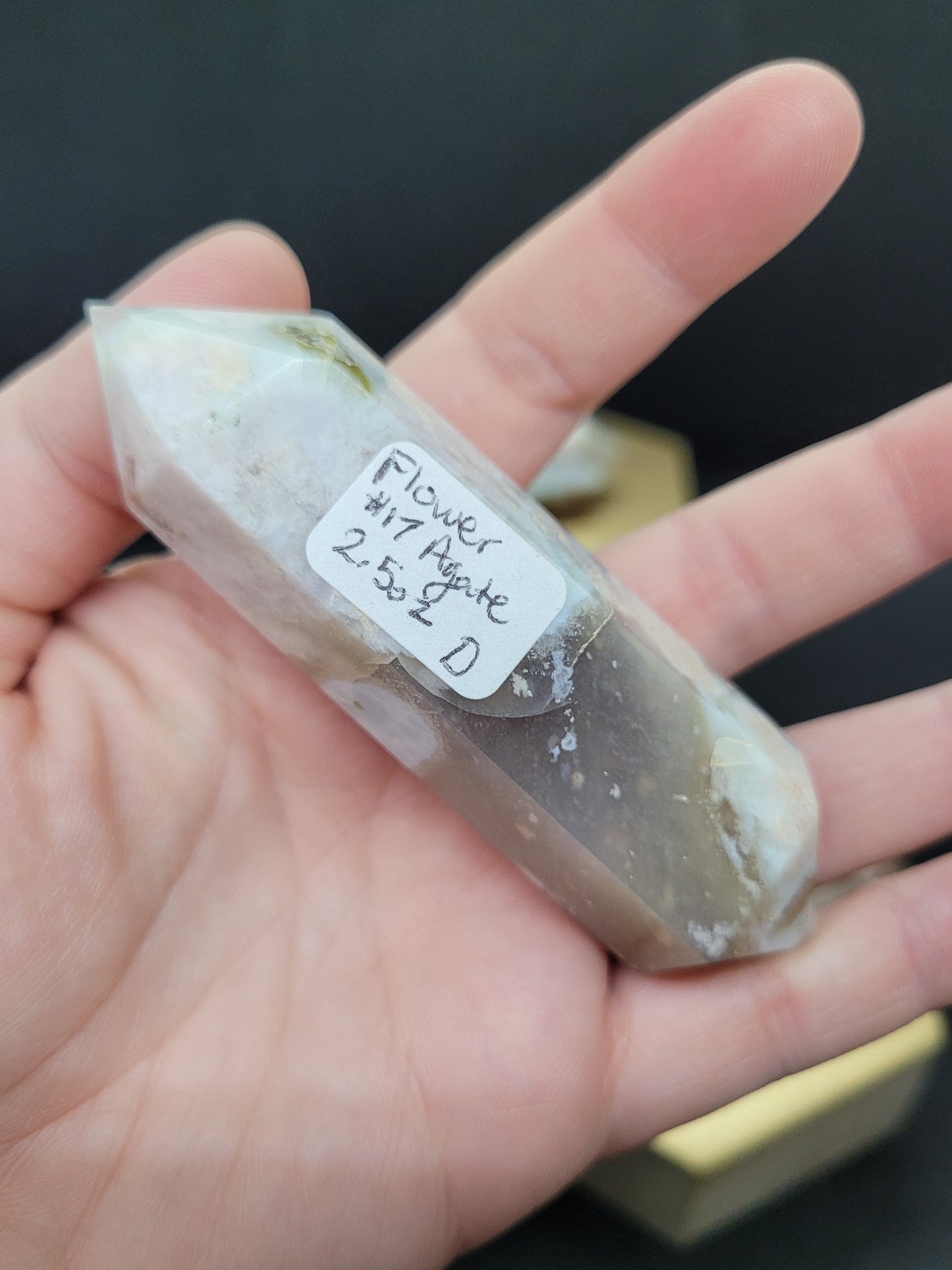 Cherry/Blue Flower Agate DTs