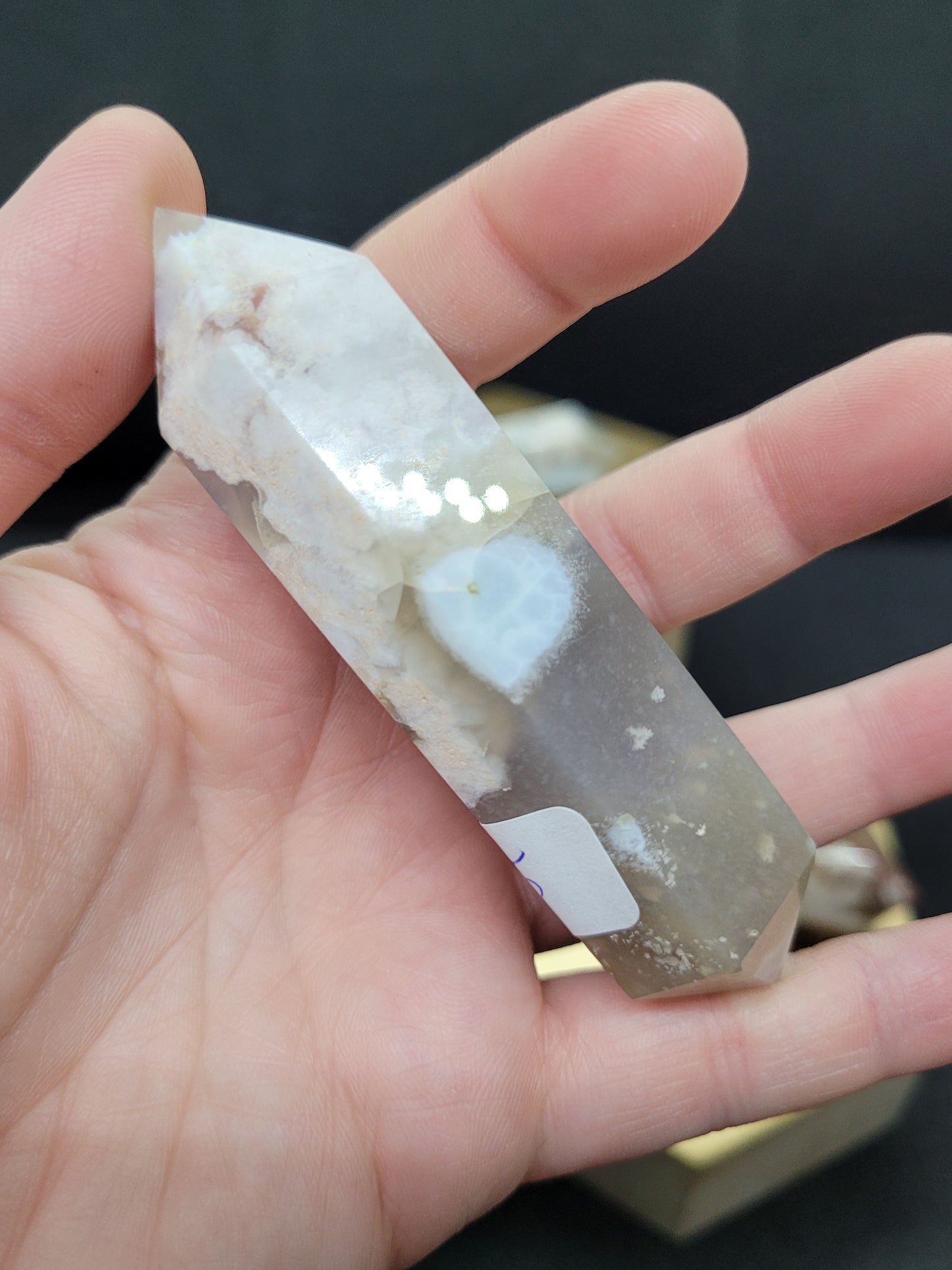 Cherry/Blue Flower Agate DTs