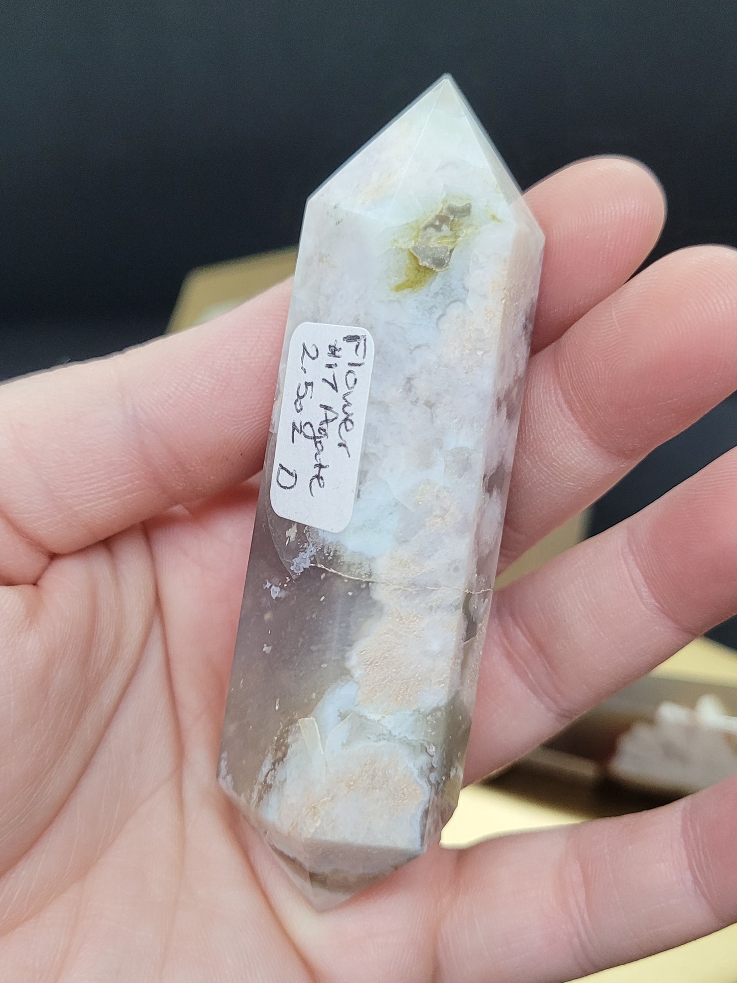 Cherry/Blue Flower Agate DTs