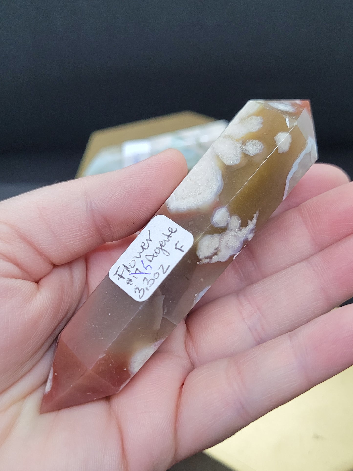 Cherry/Blue Flower Agate DTs