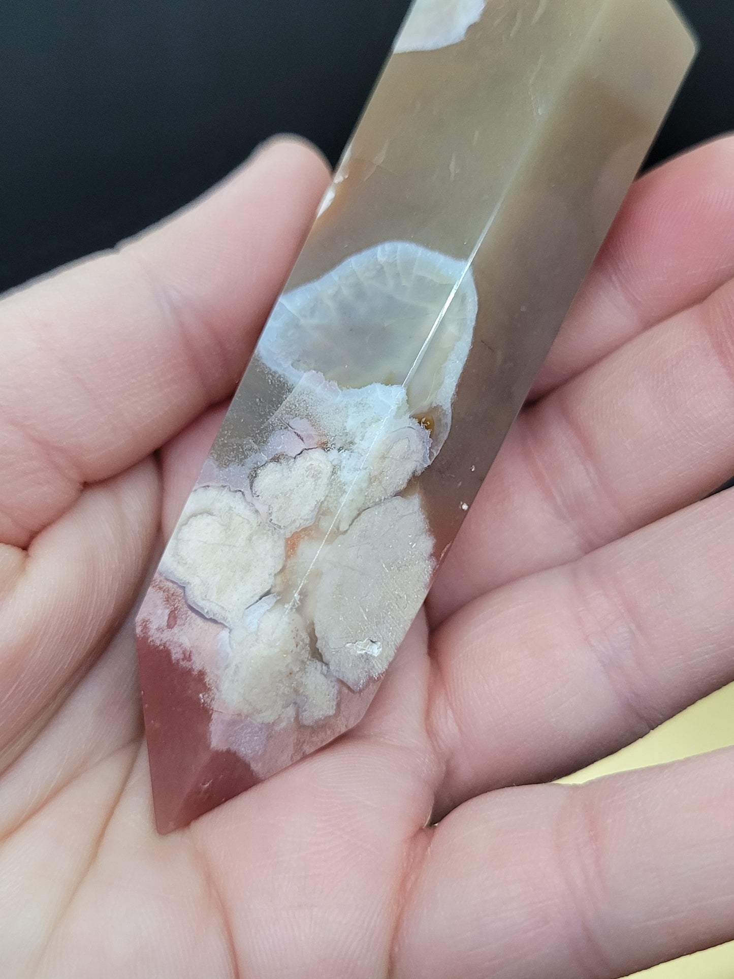 Cherry/Blue Flower Agate DTs