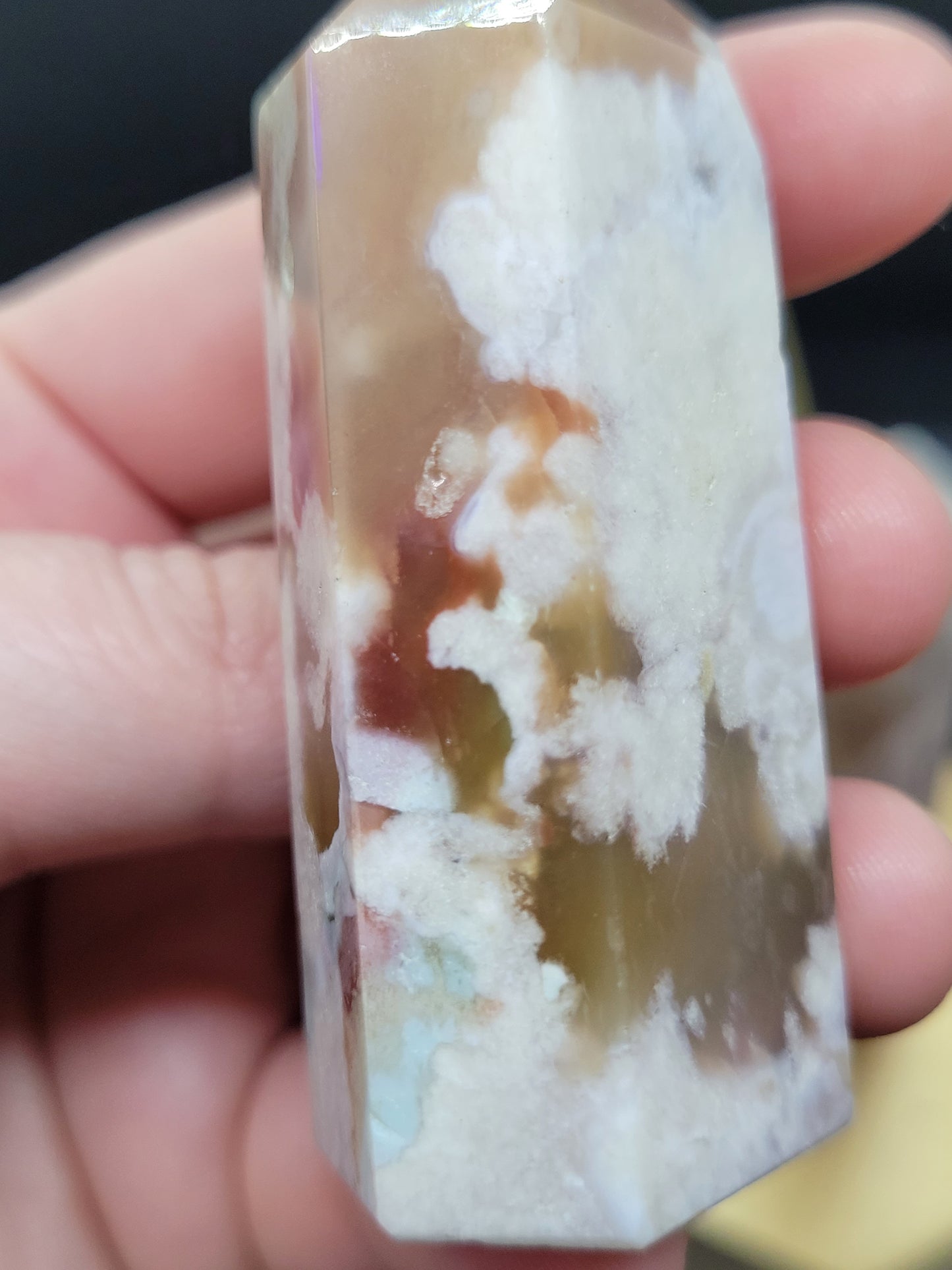 Small Blue Flower Agate towers