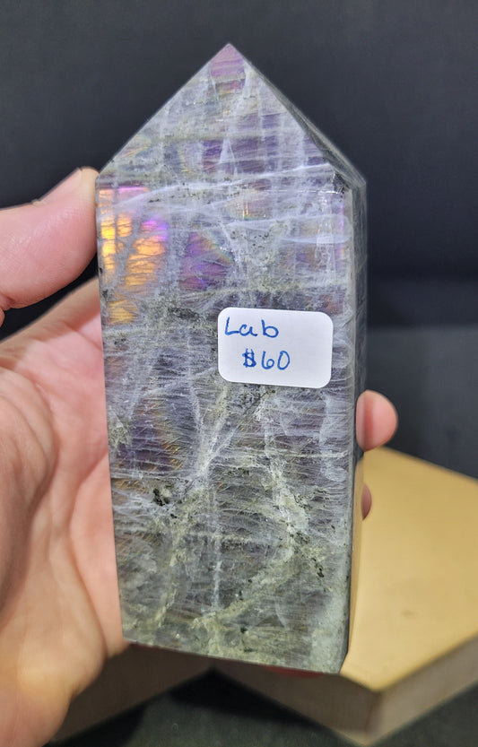 Dark Labradorite Tower - Medium