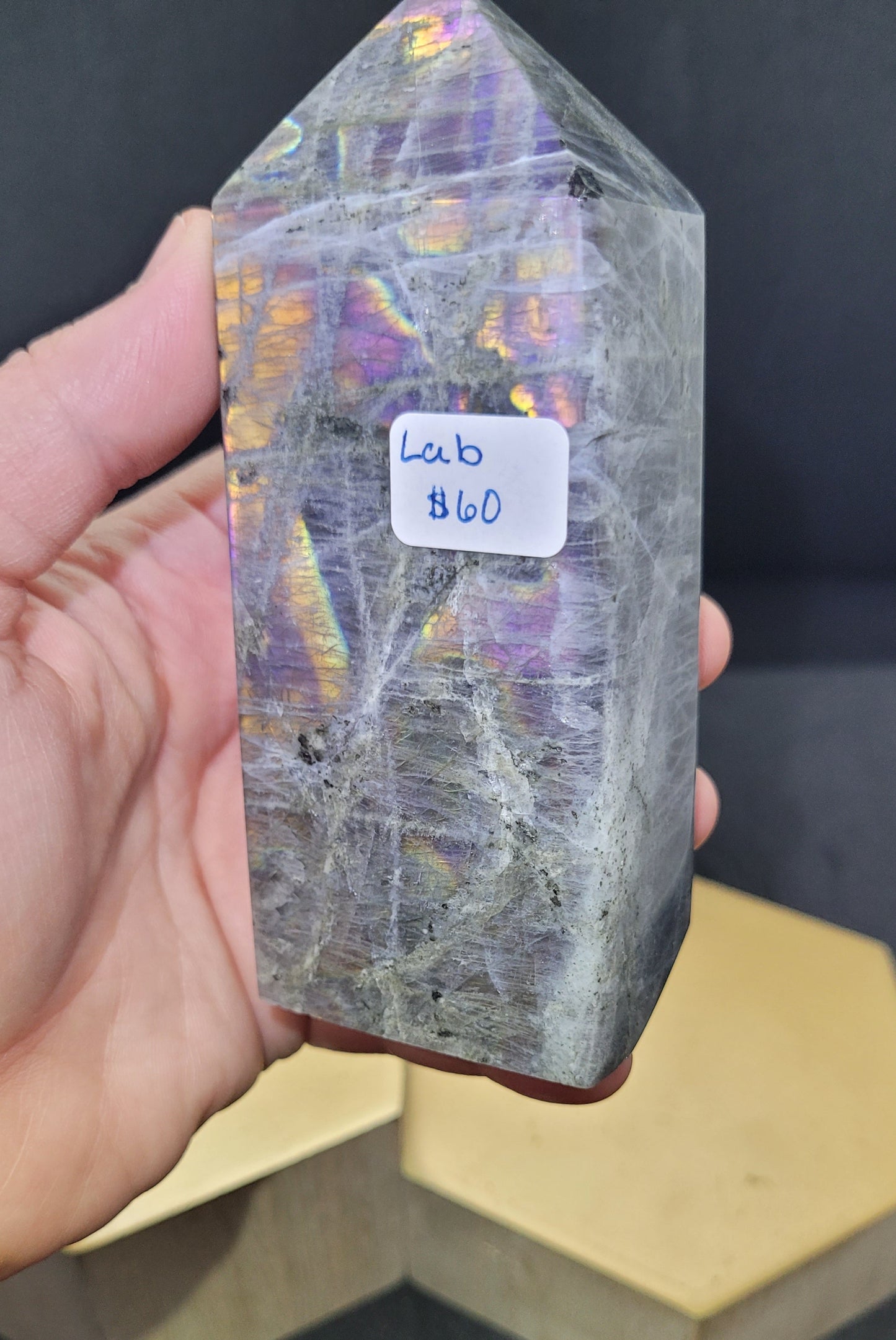 Dark Labradorite Tower - Medium