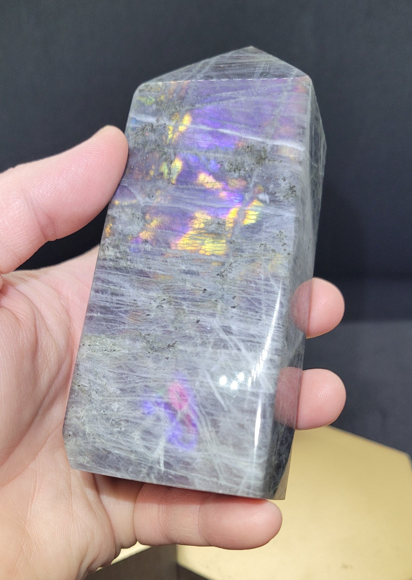 Dark Labradorite Tower - Medium