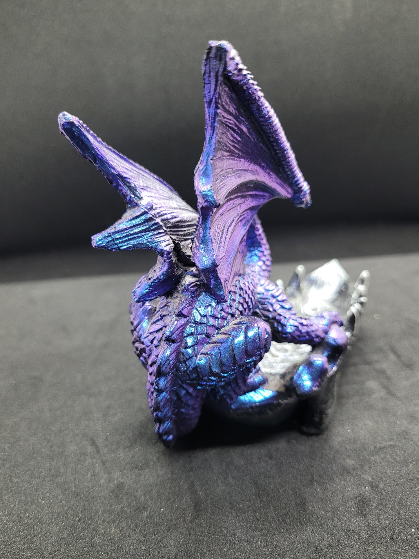 Celtic Blue/Purple Dragon on a Jaw Bowl - Resin