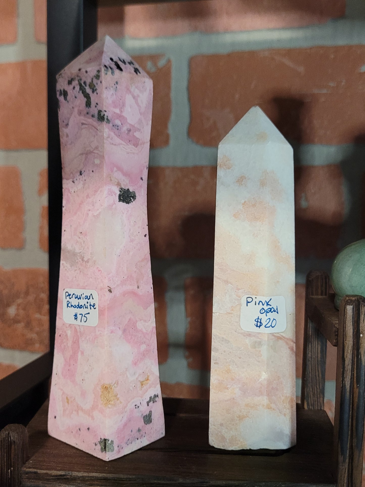 Peruvian Rhodonite Obolisk Towers