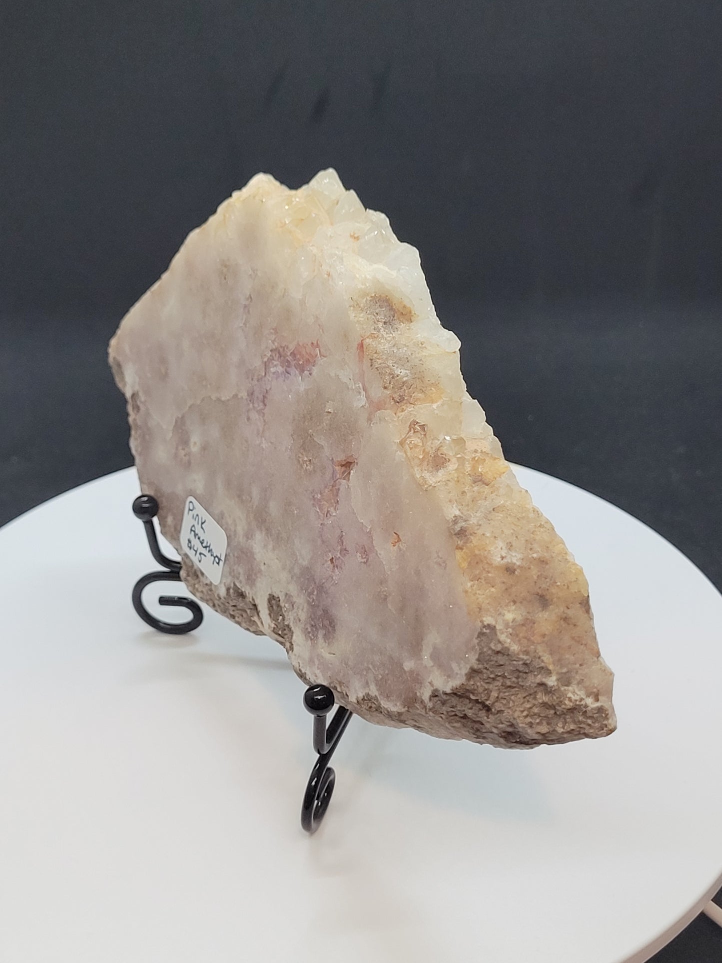 Pink Amethyst Druzy Slab