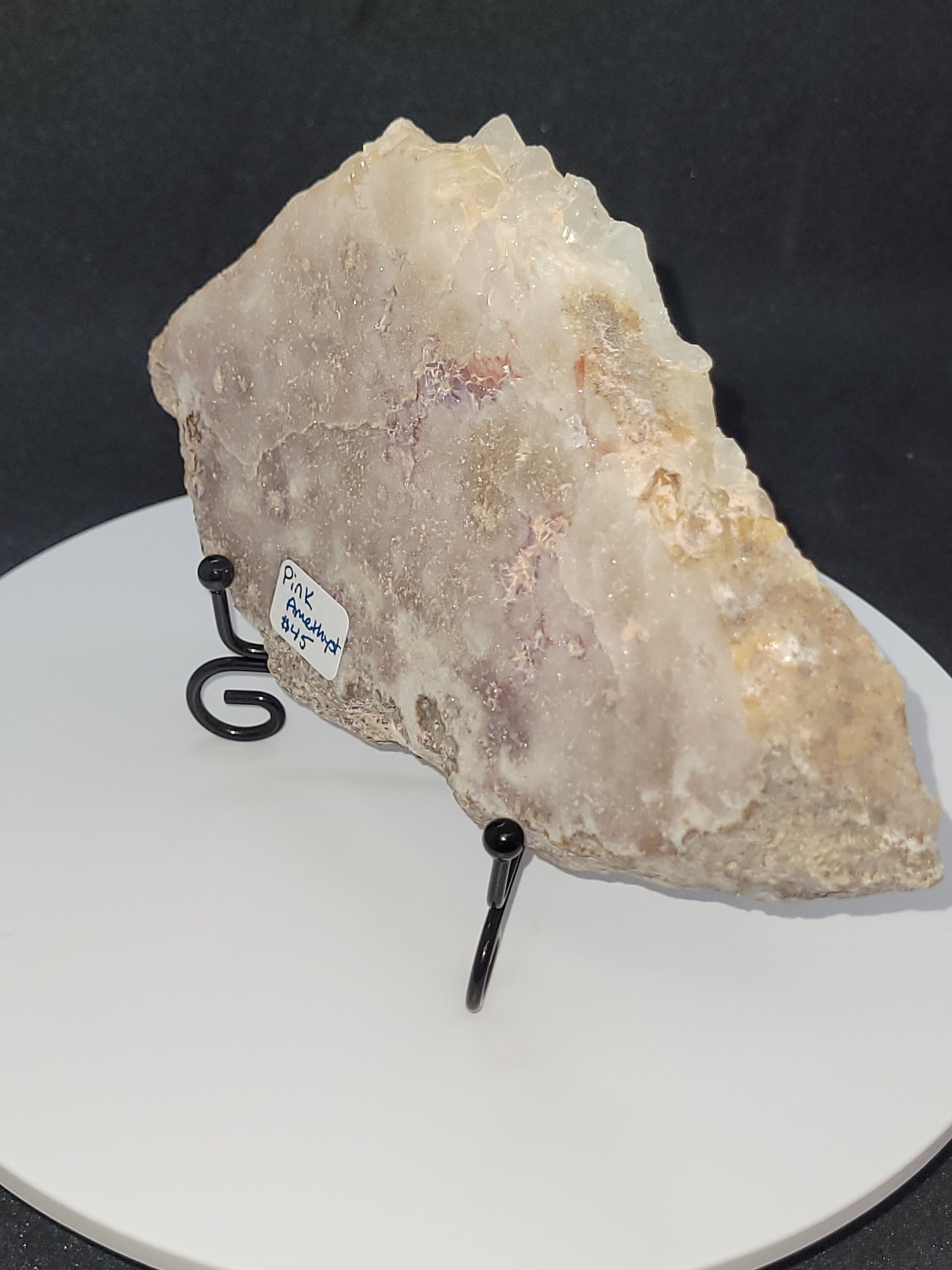 Pink Amethyst Druzy Slab