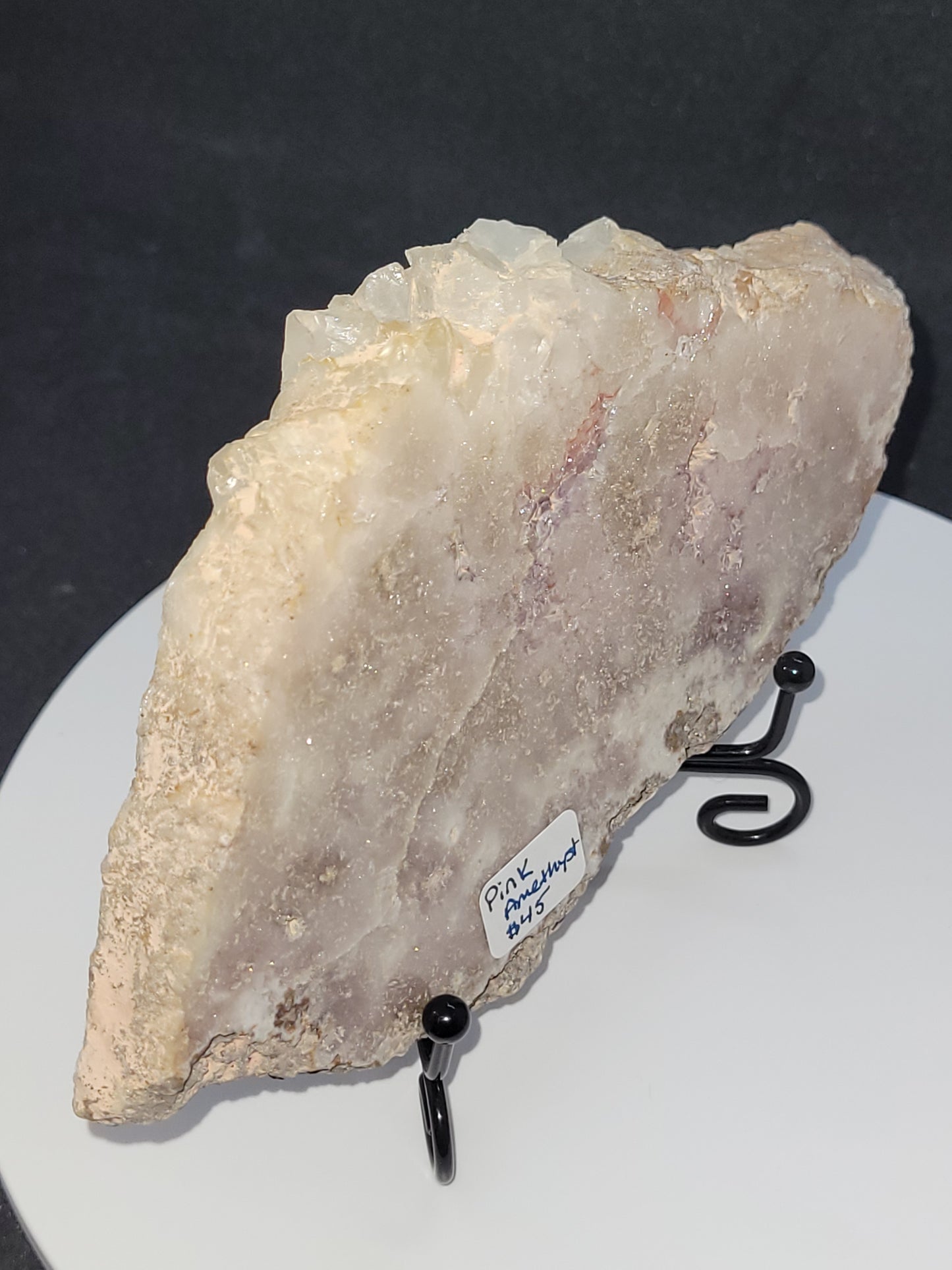 Pink Amethyst Druzy Slab