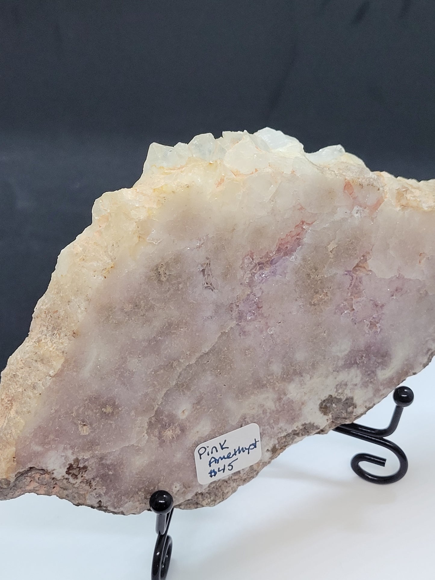 Pink Amethyst Druzy Slab