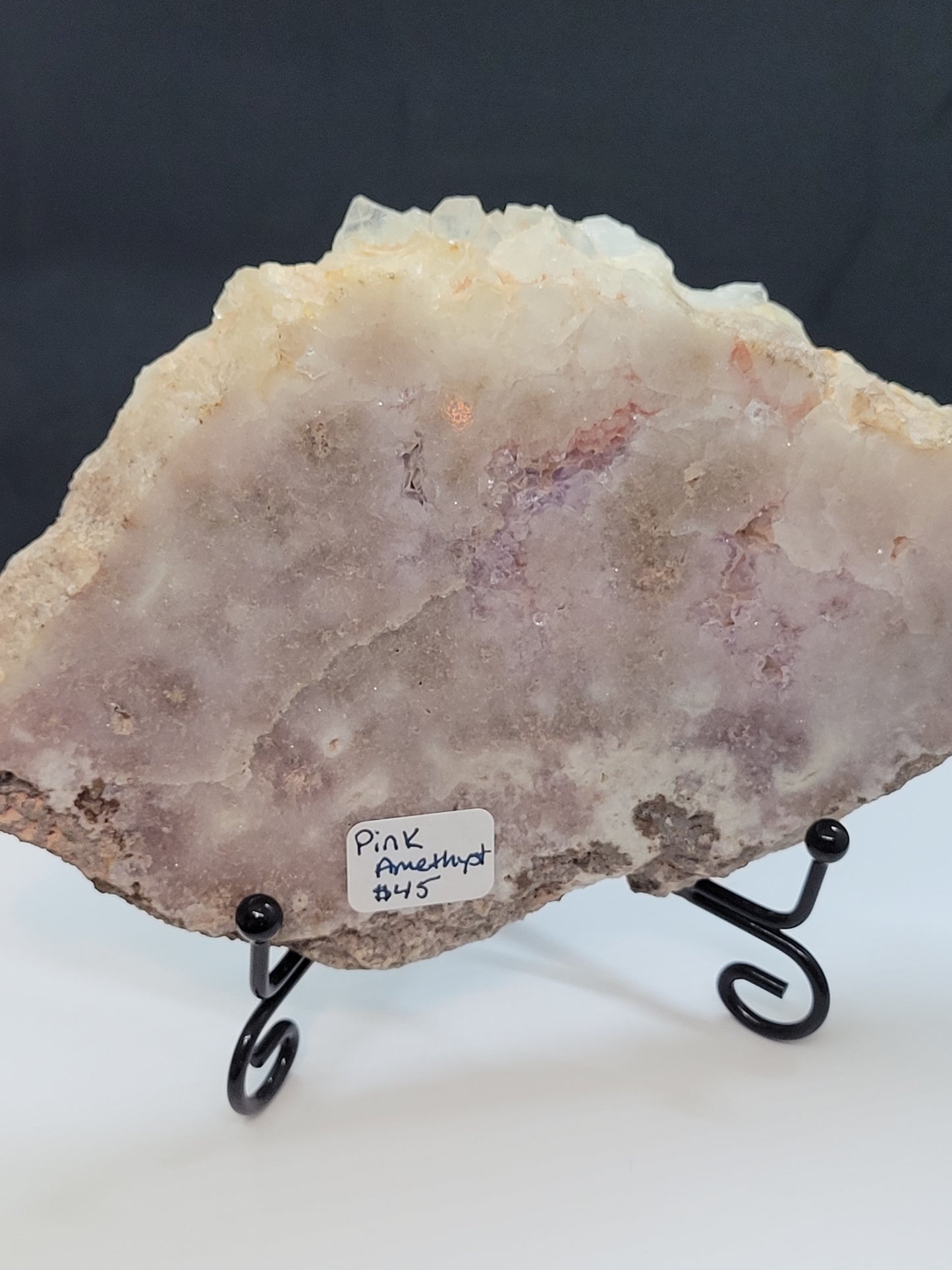 Pink Amethyst Druzy Slab