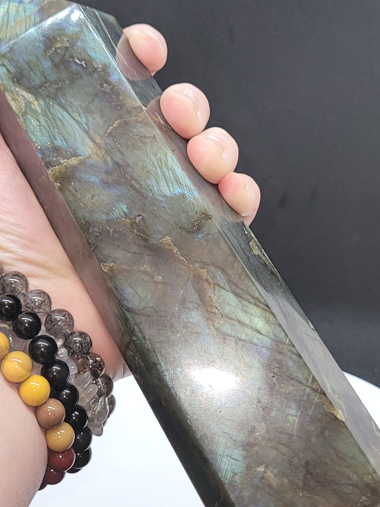 Labradorite Tower - XL - Hexagonal