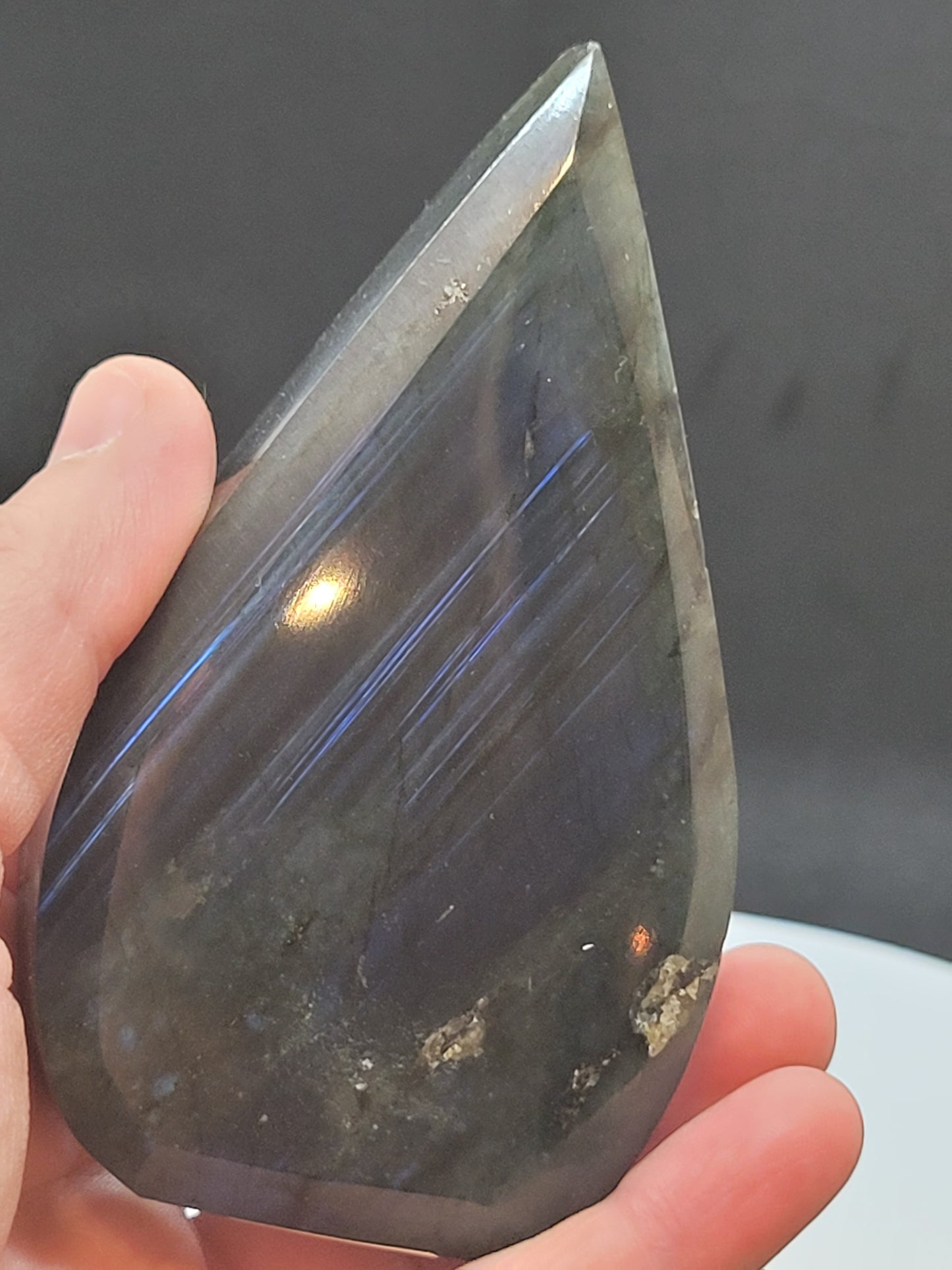 Labradorite Teardrop - small - flashy