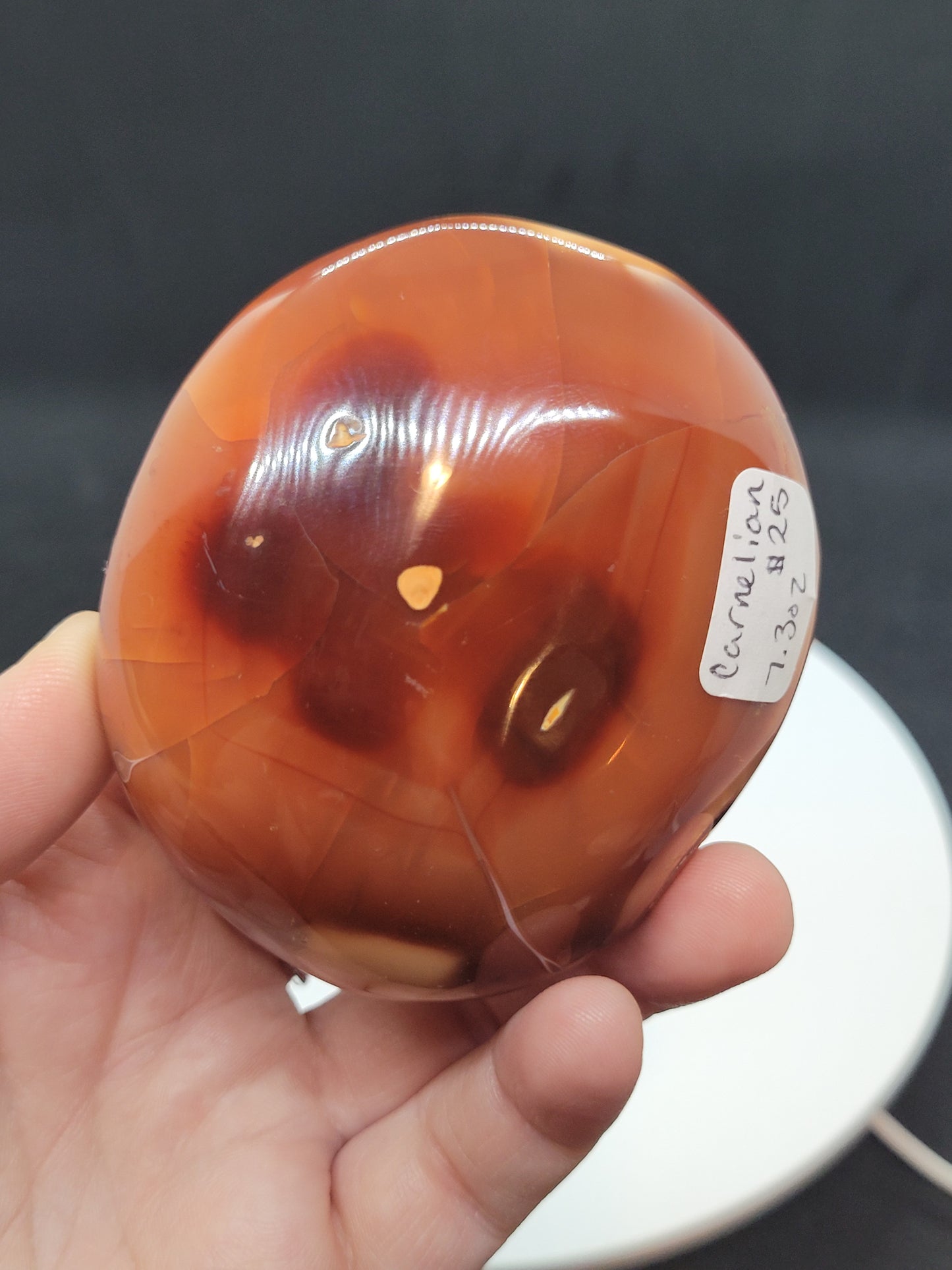 Carnelian Palm Stone - Chunky