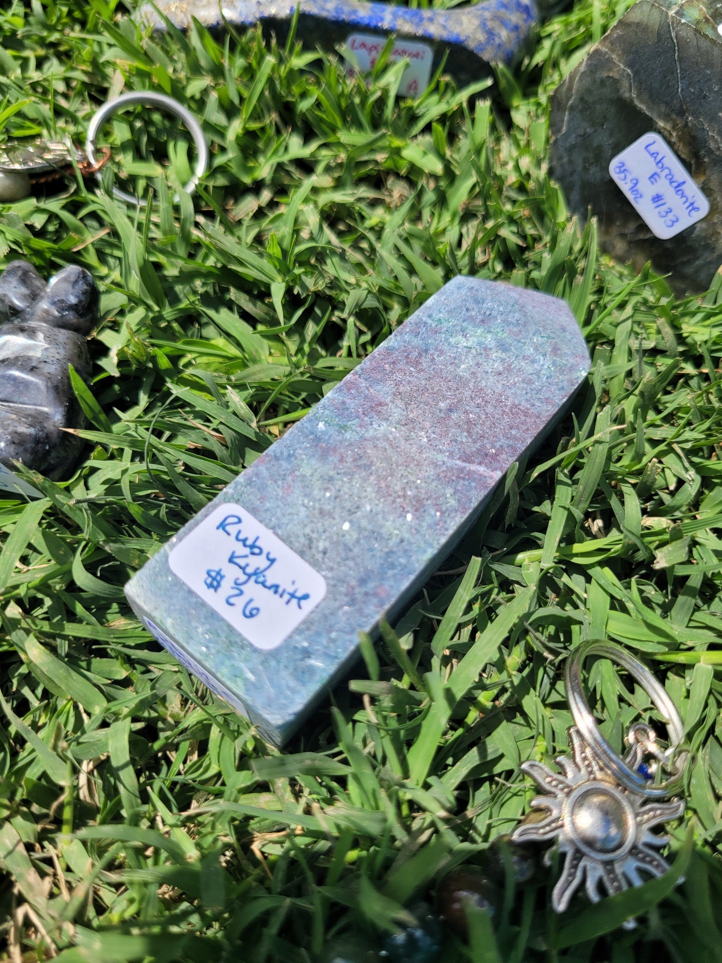 Ruby in Kyanite Tower - Square Cut