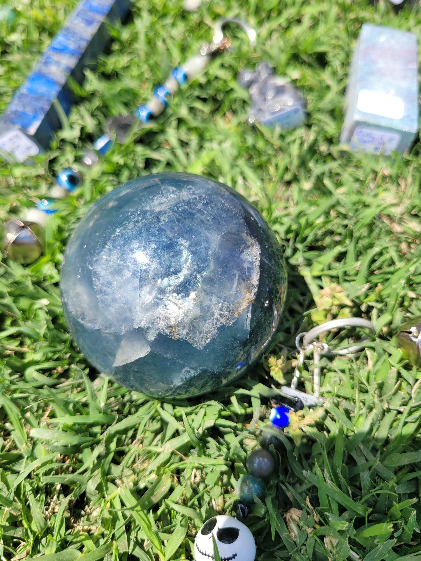 Blue Fluorite Sphere