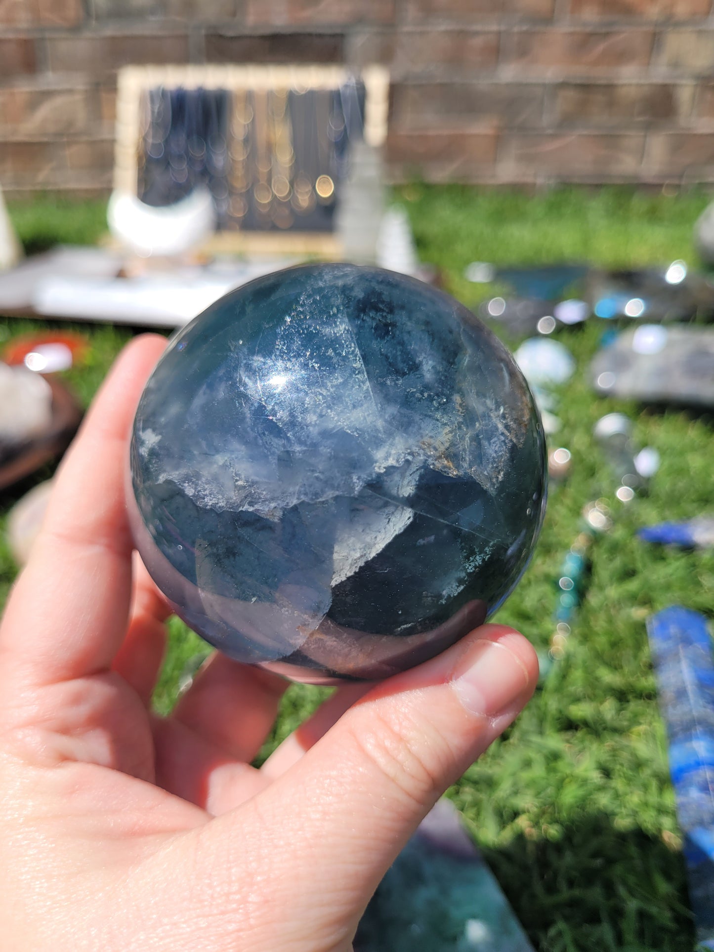 Blue Fluorite Sphere