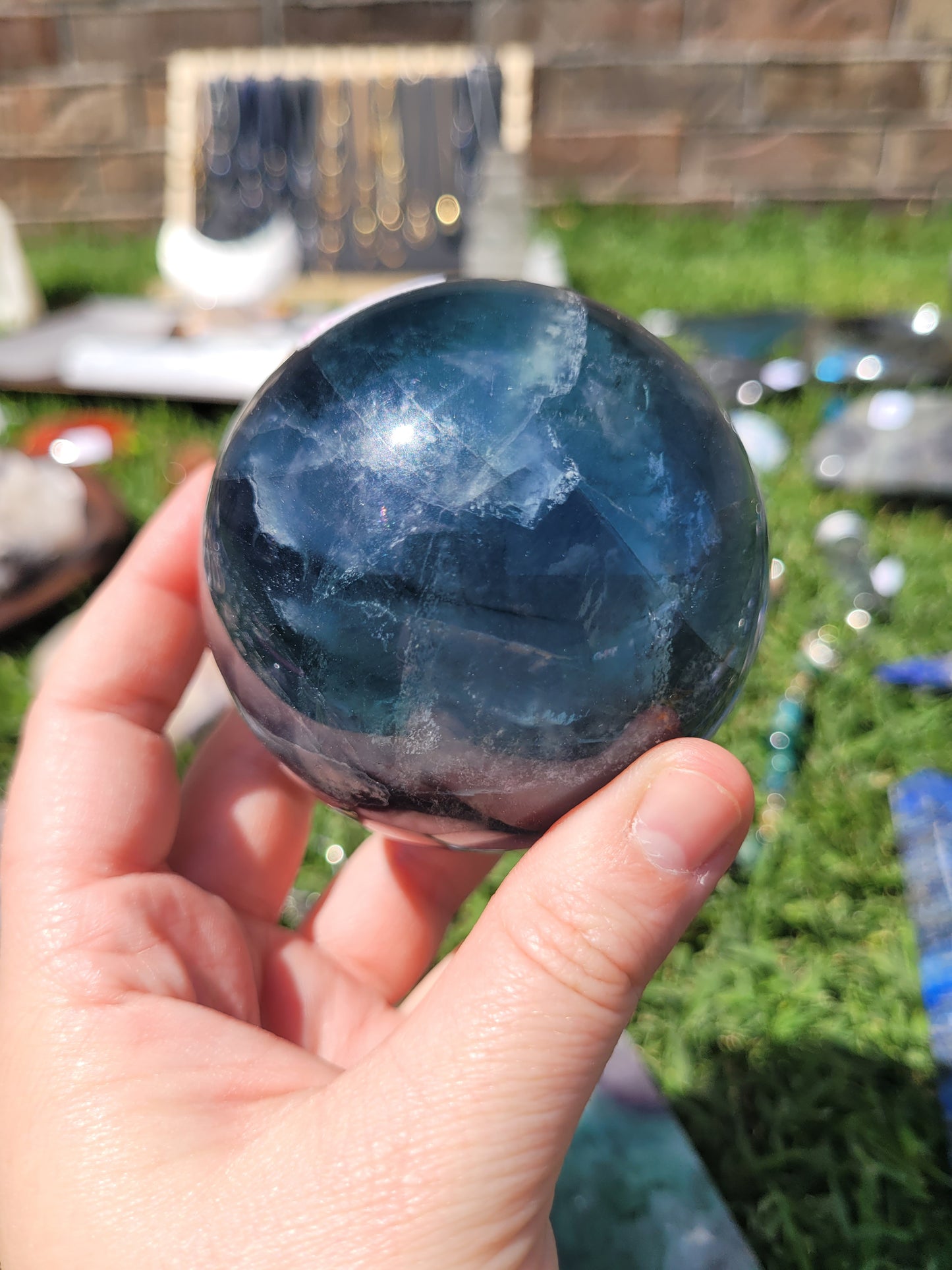 Blue Fluorite Sphere