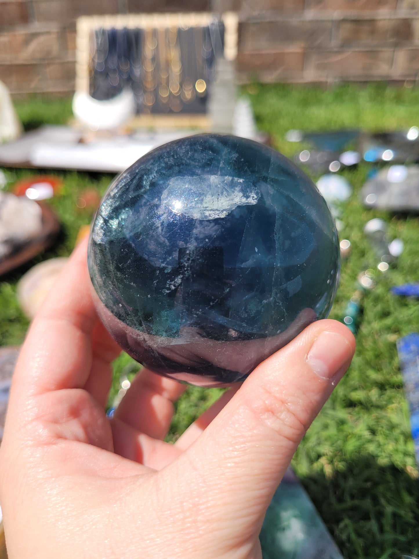 Blue Fluorite Sphere