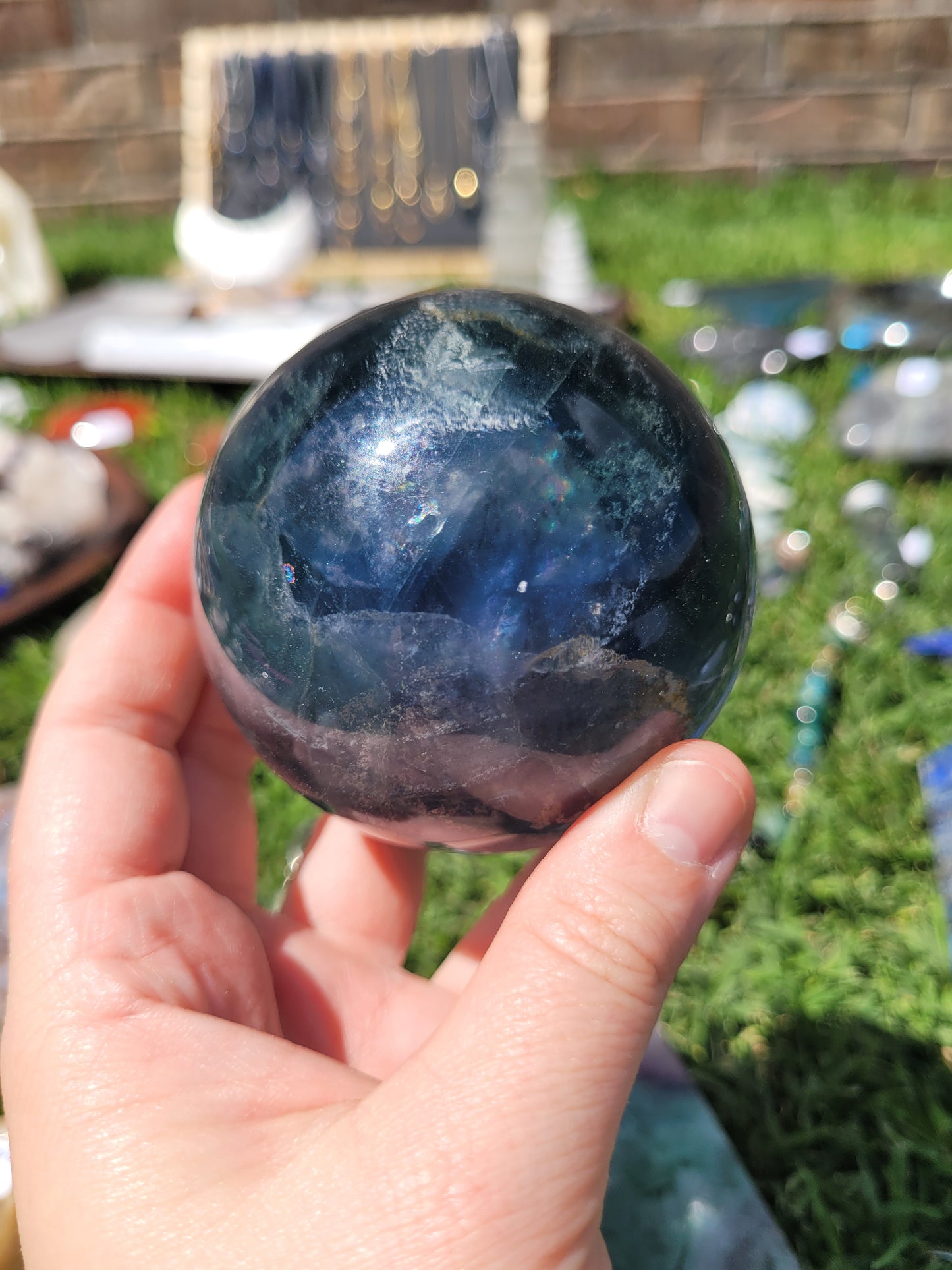 Blue Fluorite Sphere