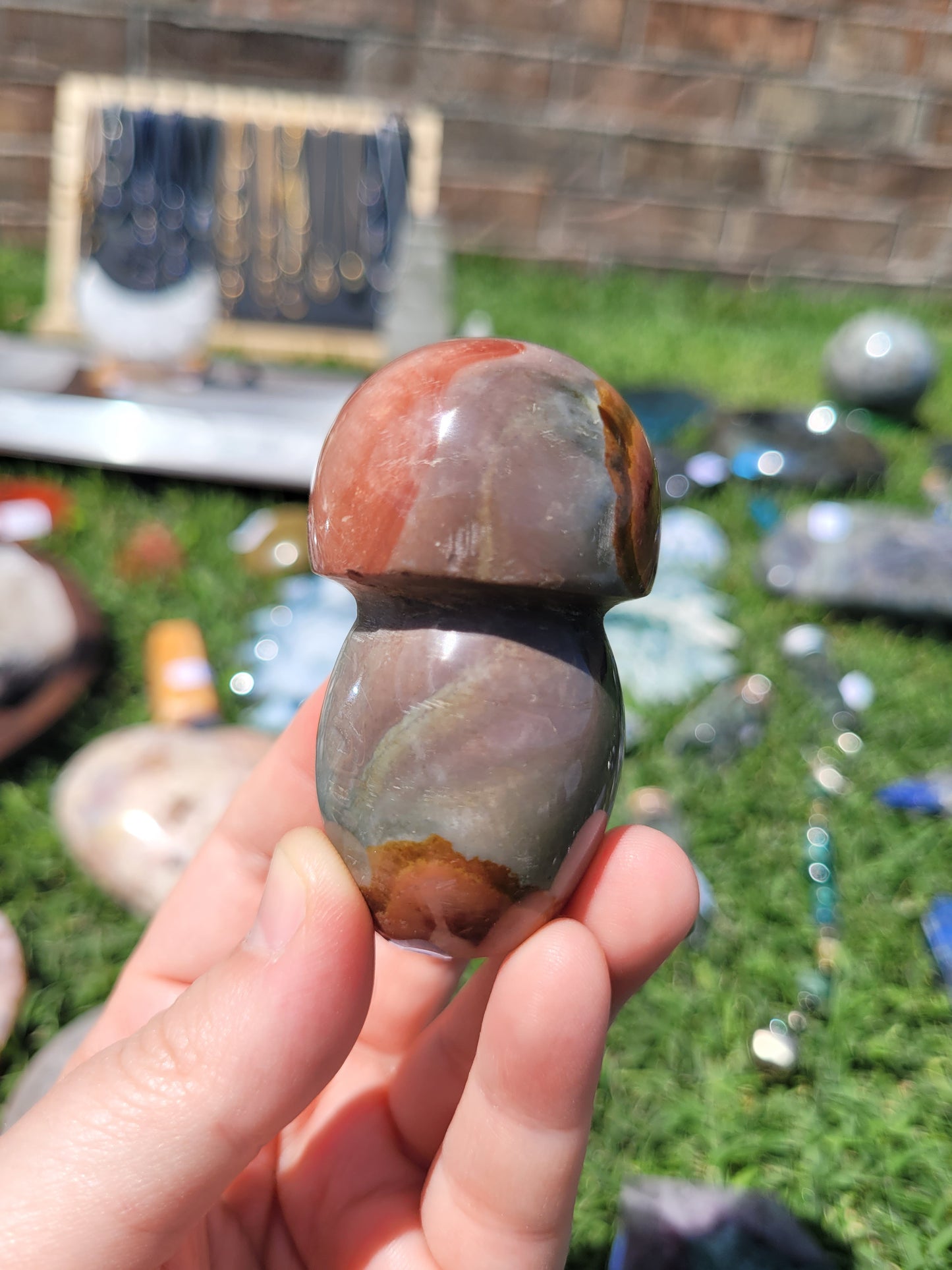 Polychrome Jasper Mushroom - Small - misfit