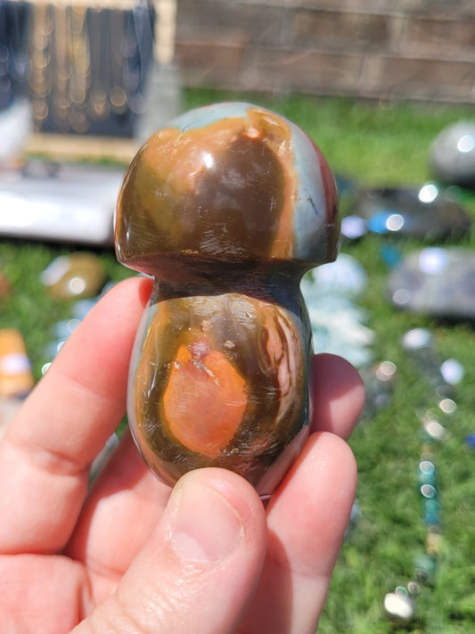 Polychrome Jasper Mushroom - Small - misfit