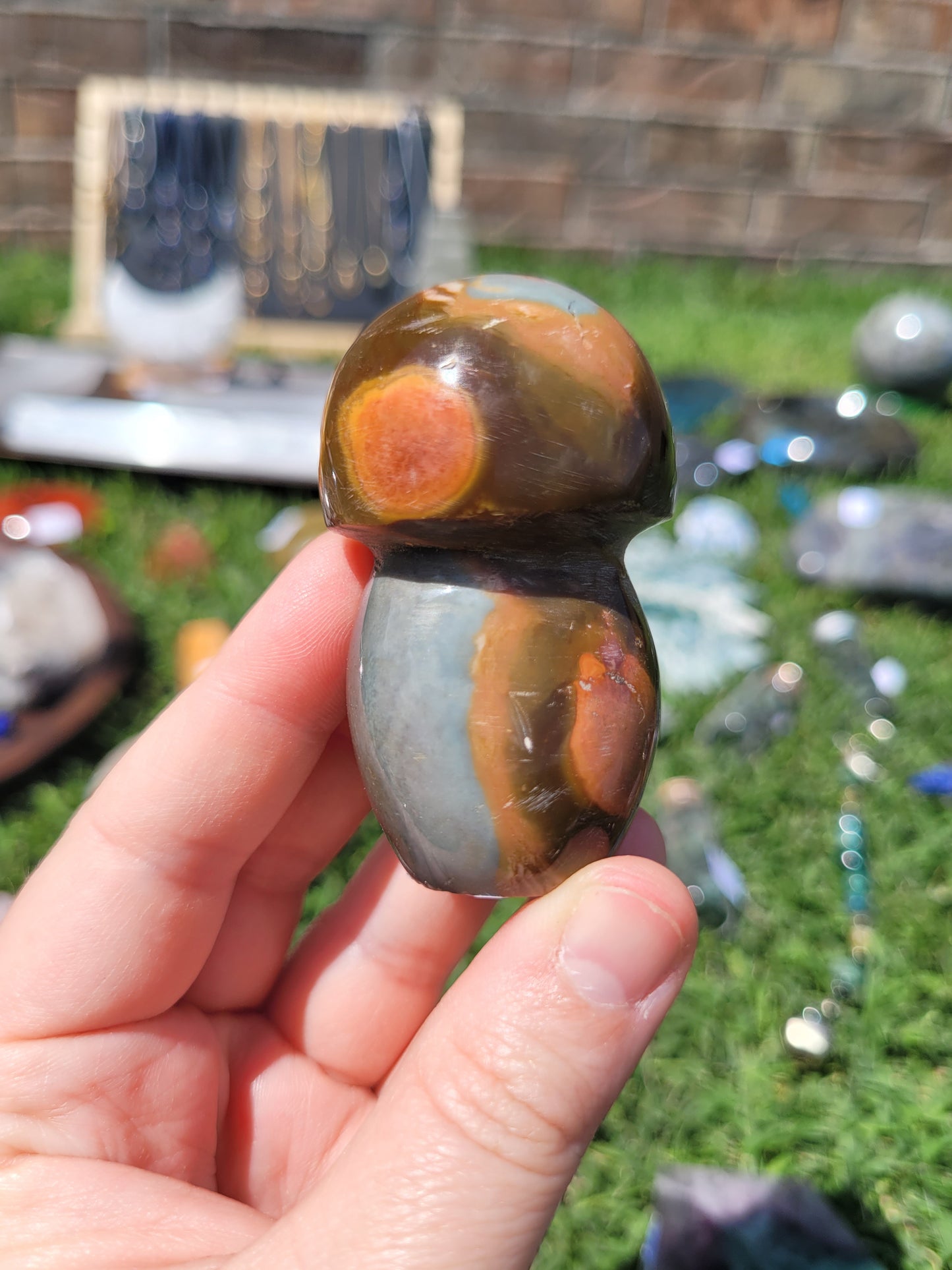 Polychrome Jasper Mushroom - Small - misfit