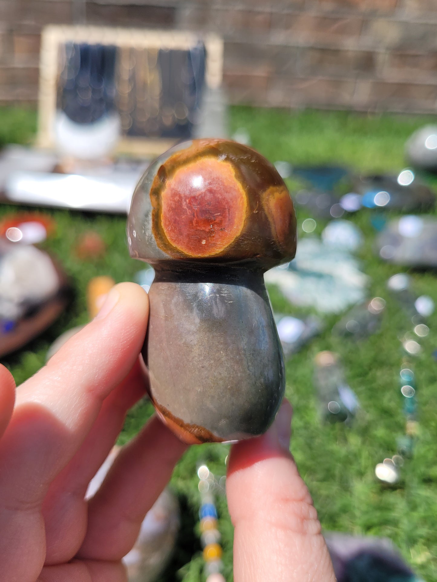 Polychrome Jasper Mushroom - Small - misfit