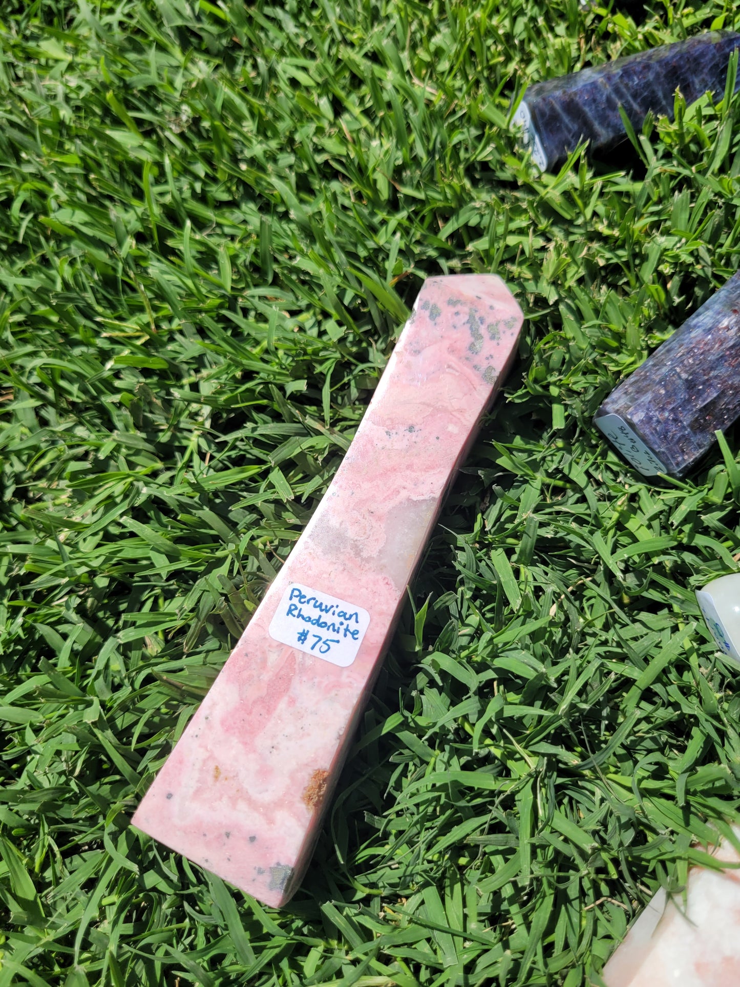 Peruvian Rhodonite Obolisk Towers