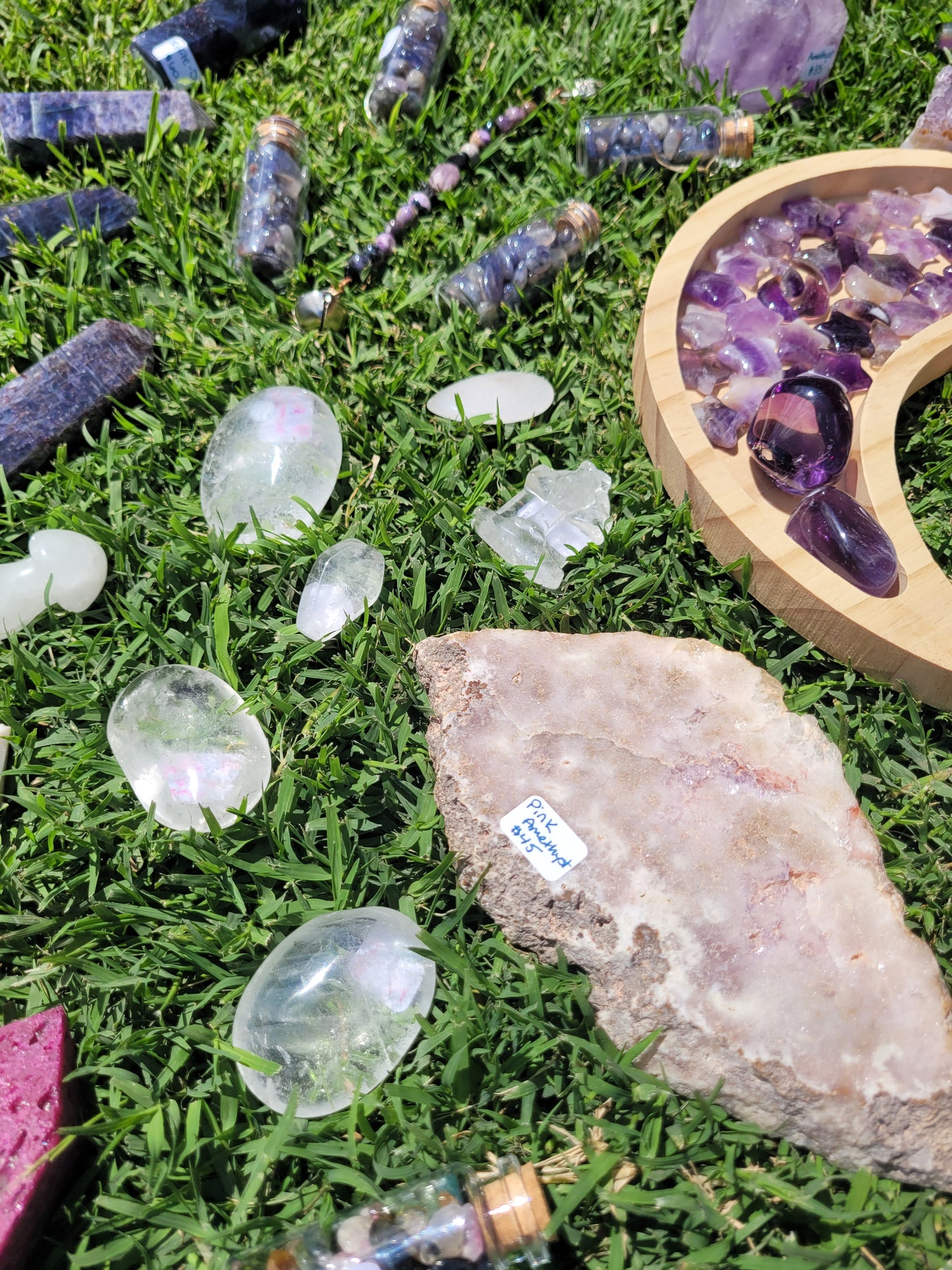 Pink Amethyst Druzy Slab