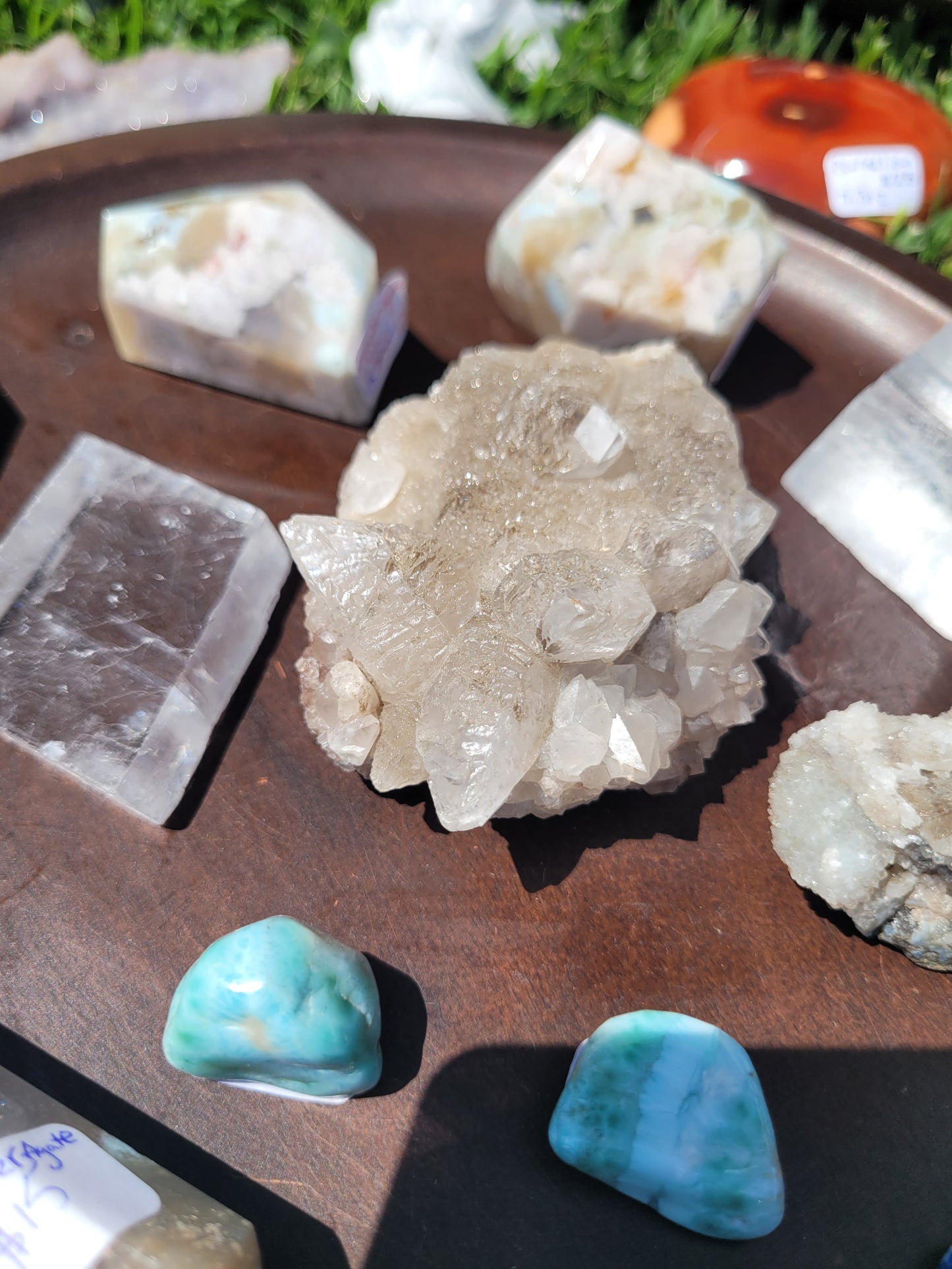 Fluorescent Dog Tooth Calcite Specimens - Albert's Mountain - Lesotho - Africa
