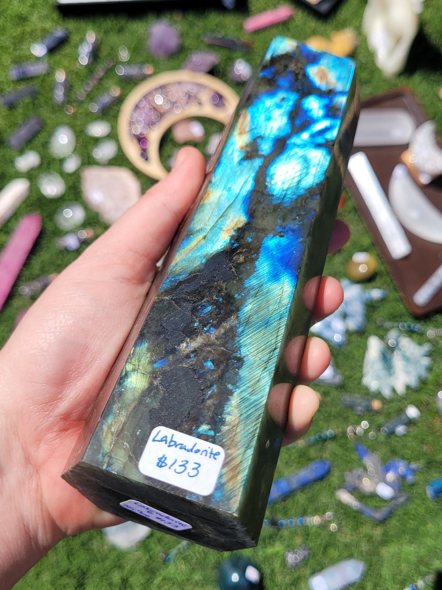 Labradorite Tower - XL - Hexagonal
