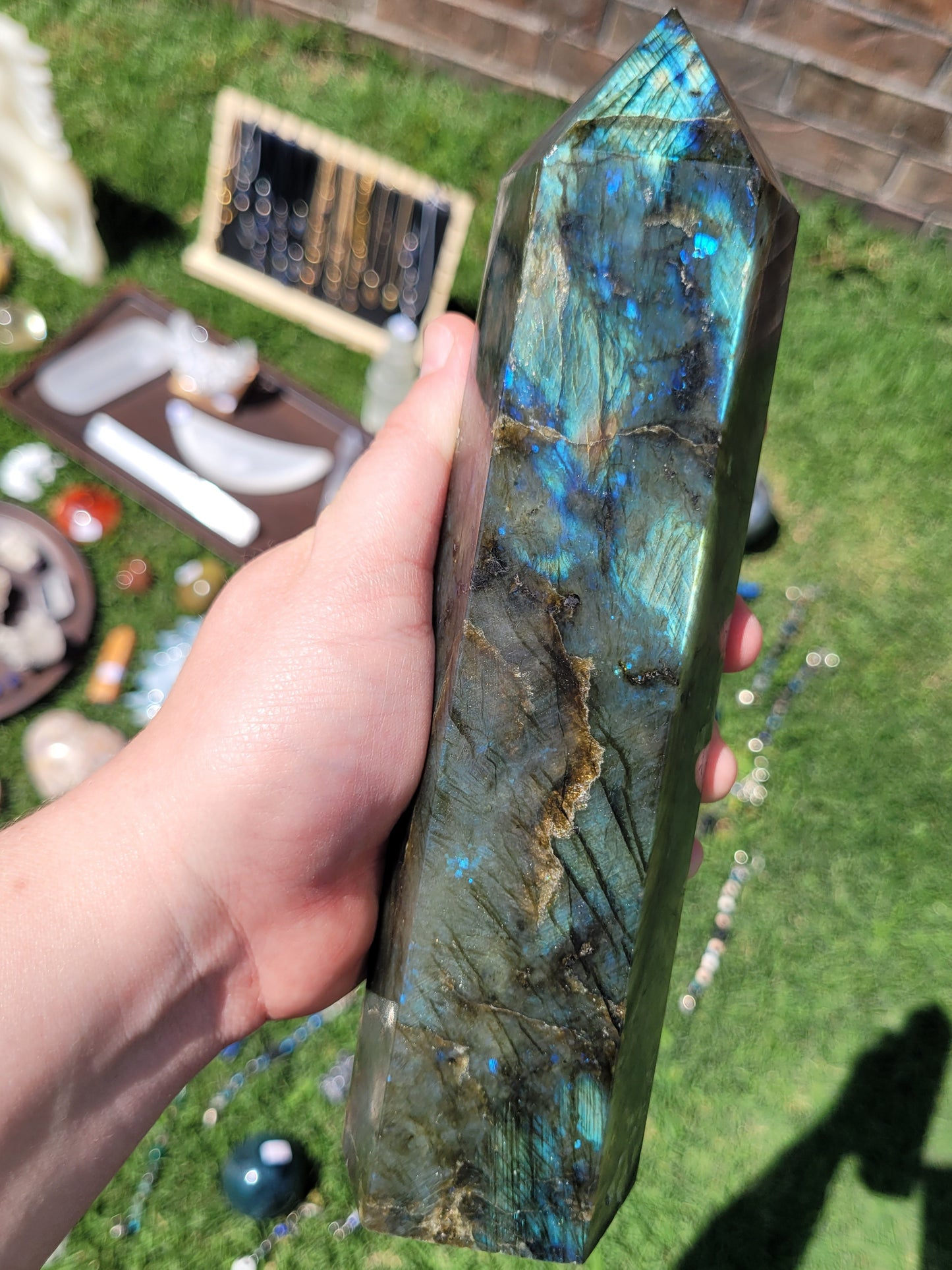 Labradorite Tower - XL - Hexagonal