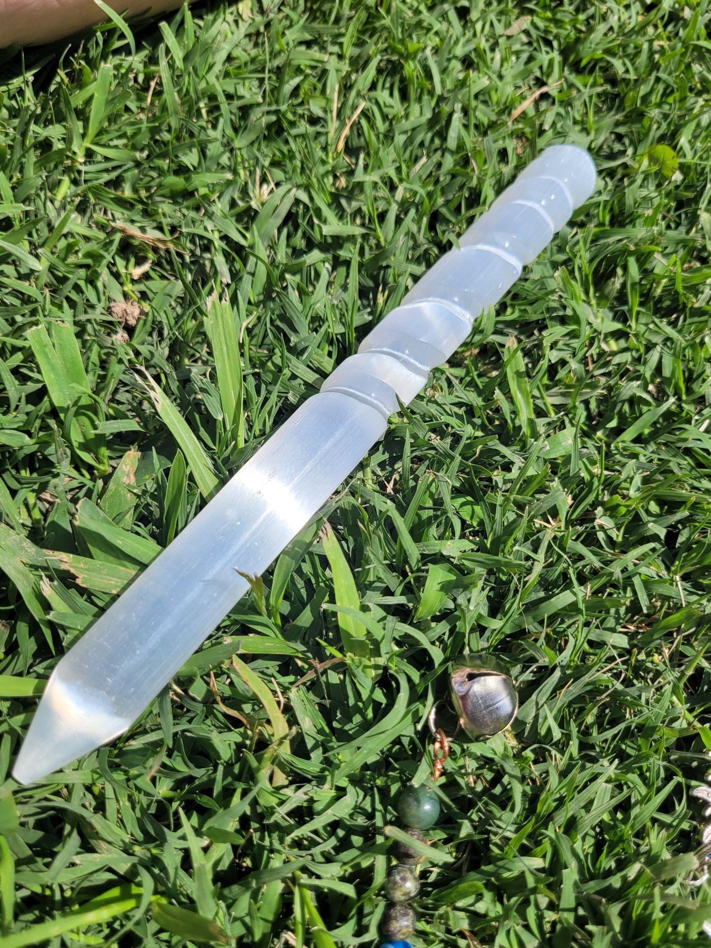 Satin Spar Scrying Wand