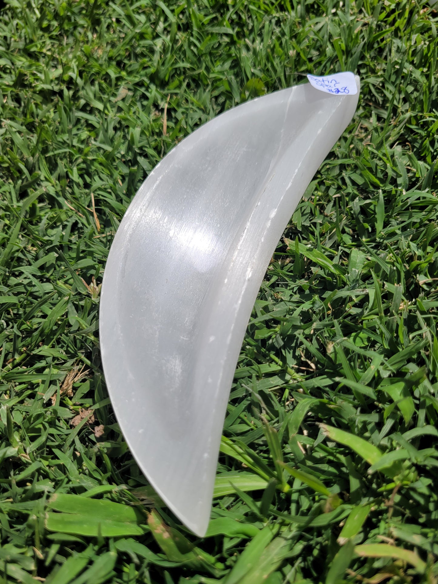 Satin Spar Crescent Moon Dish - Misfit