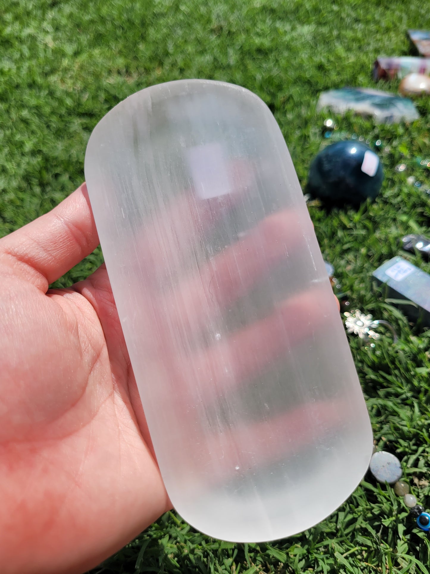 Satin Spar Oval Dish