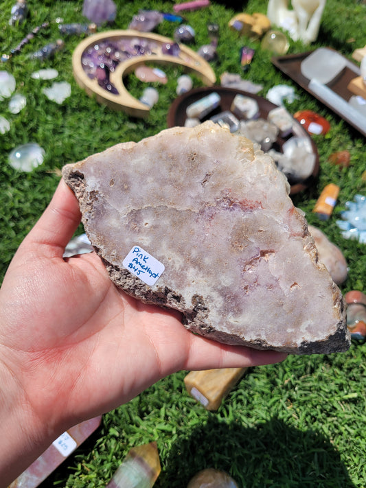 Pink Amethyst Druzy Slab