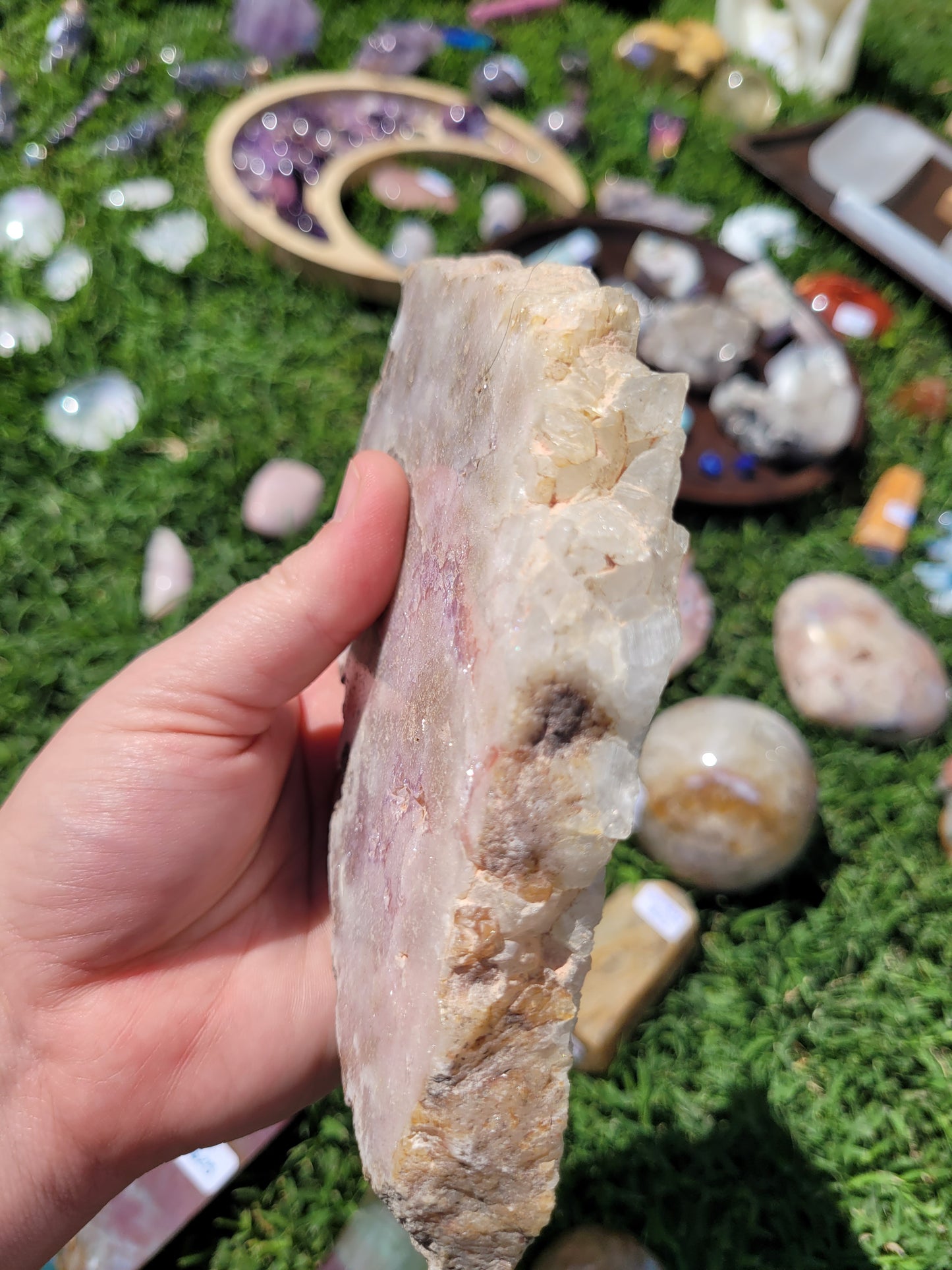 Pink Amethyst Druzy Slab
