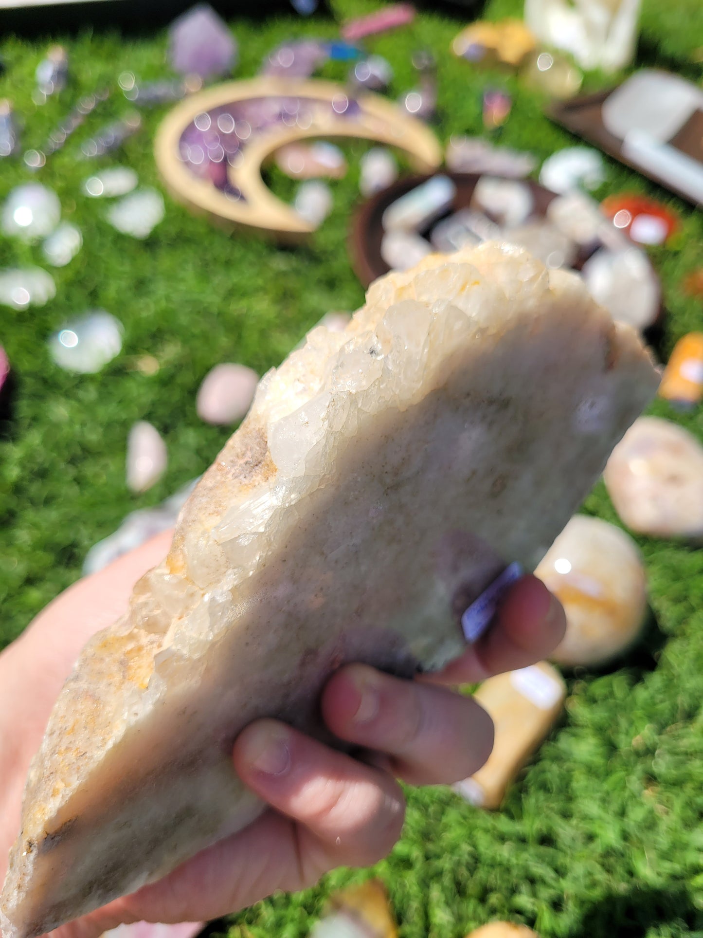Pink Amethyst Druzy Slab