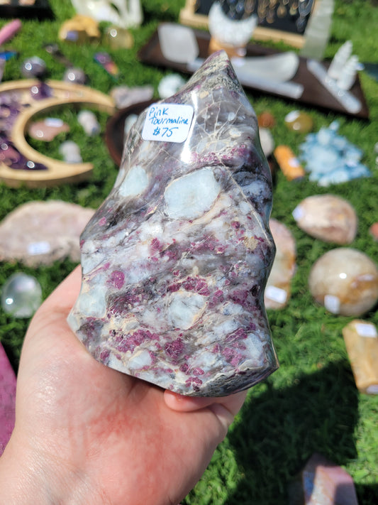 Pink Tourmaline Flame