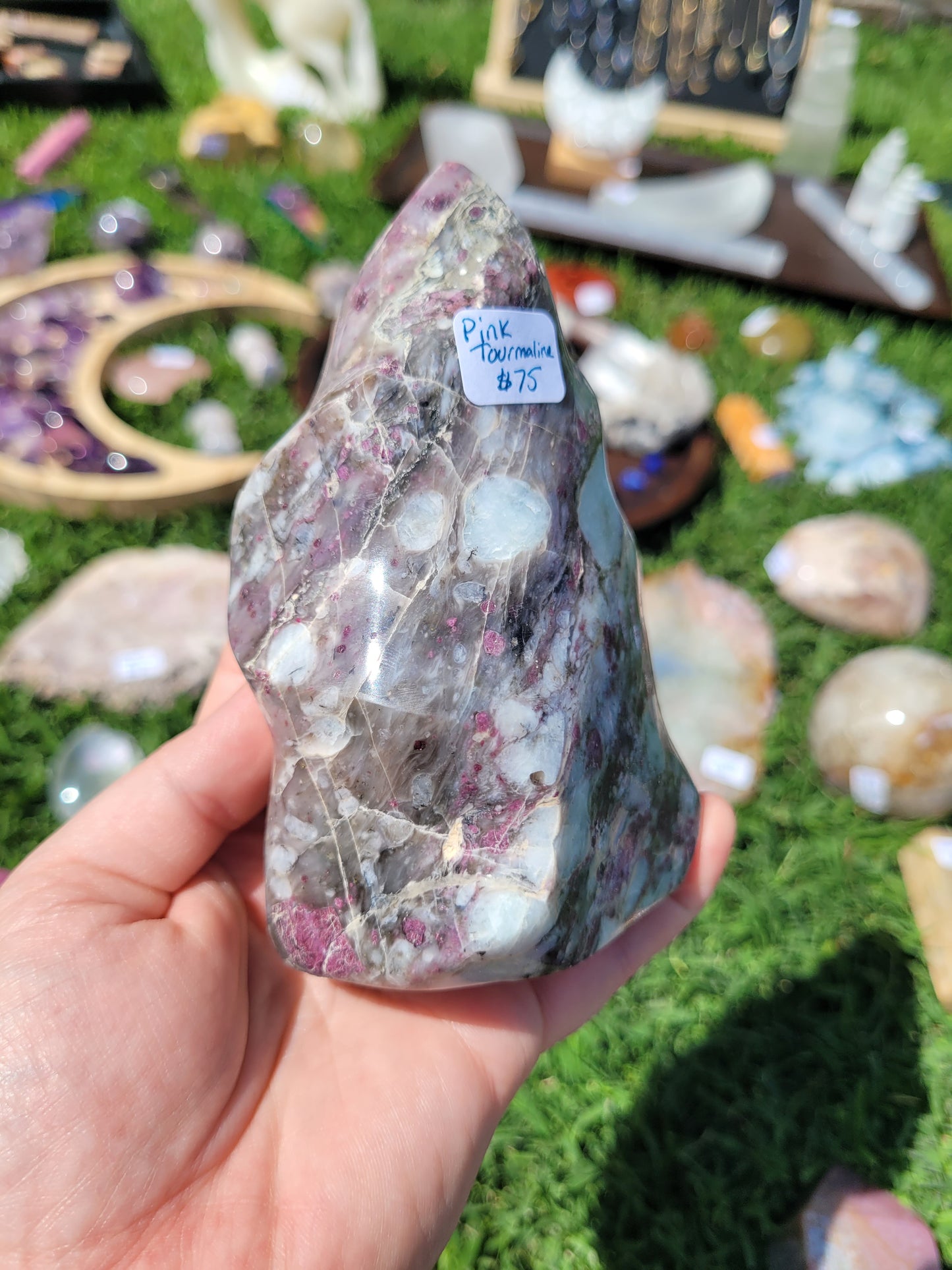 Pink Tourmaline Flame