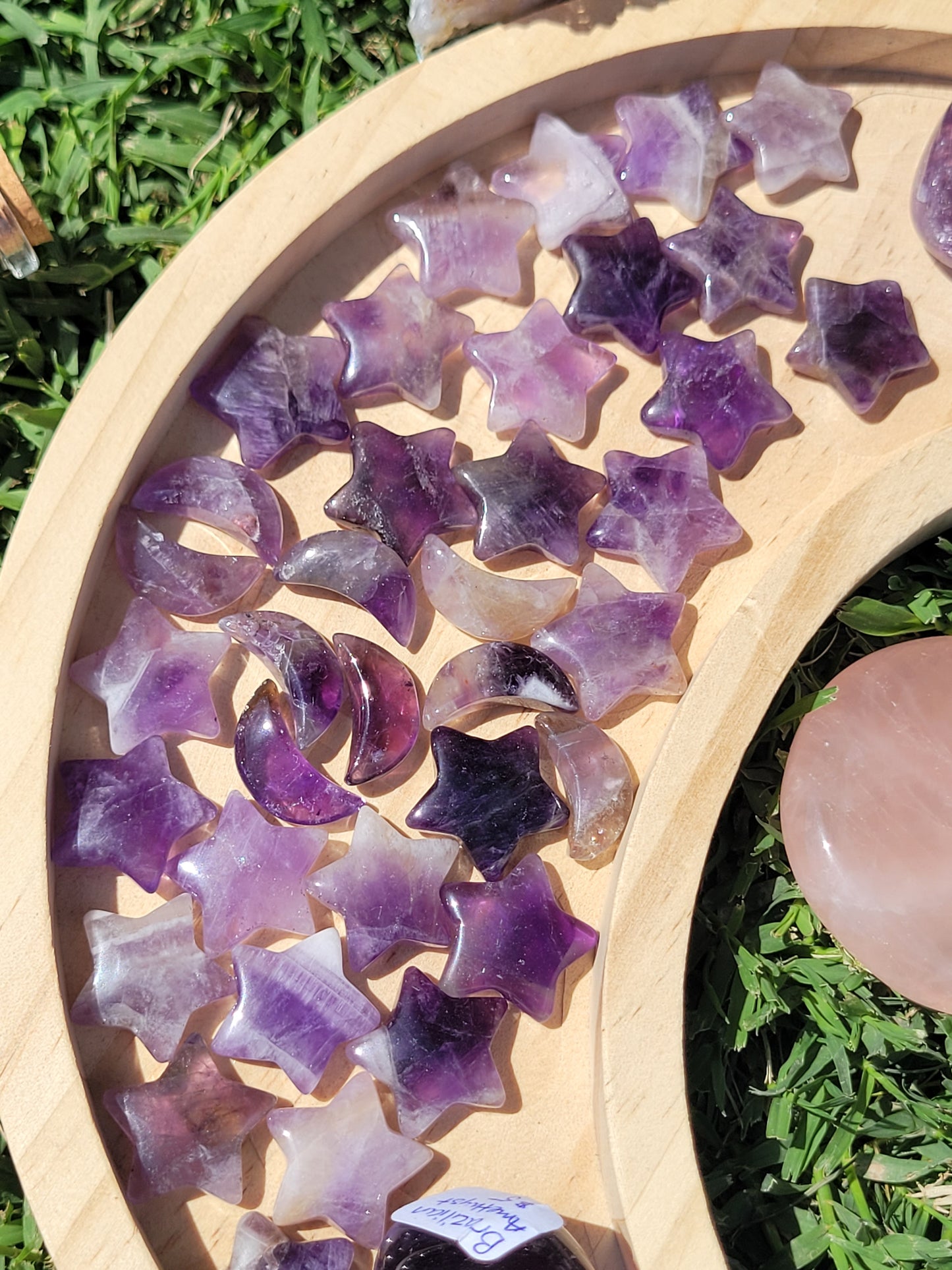 Dream Amethyst Stars & Moon - Mini Carvings